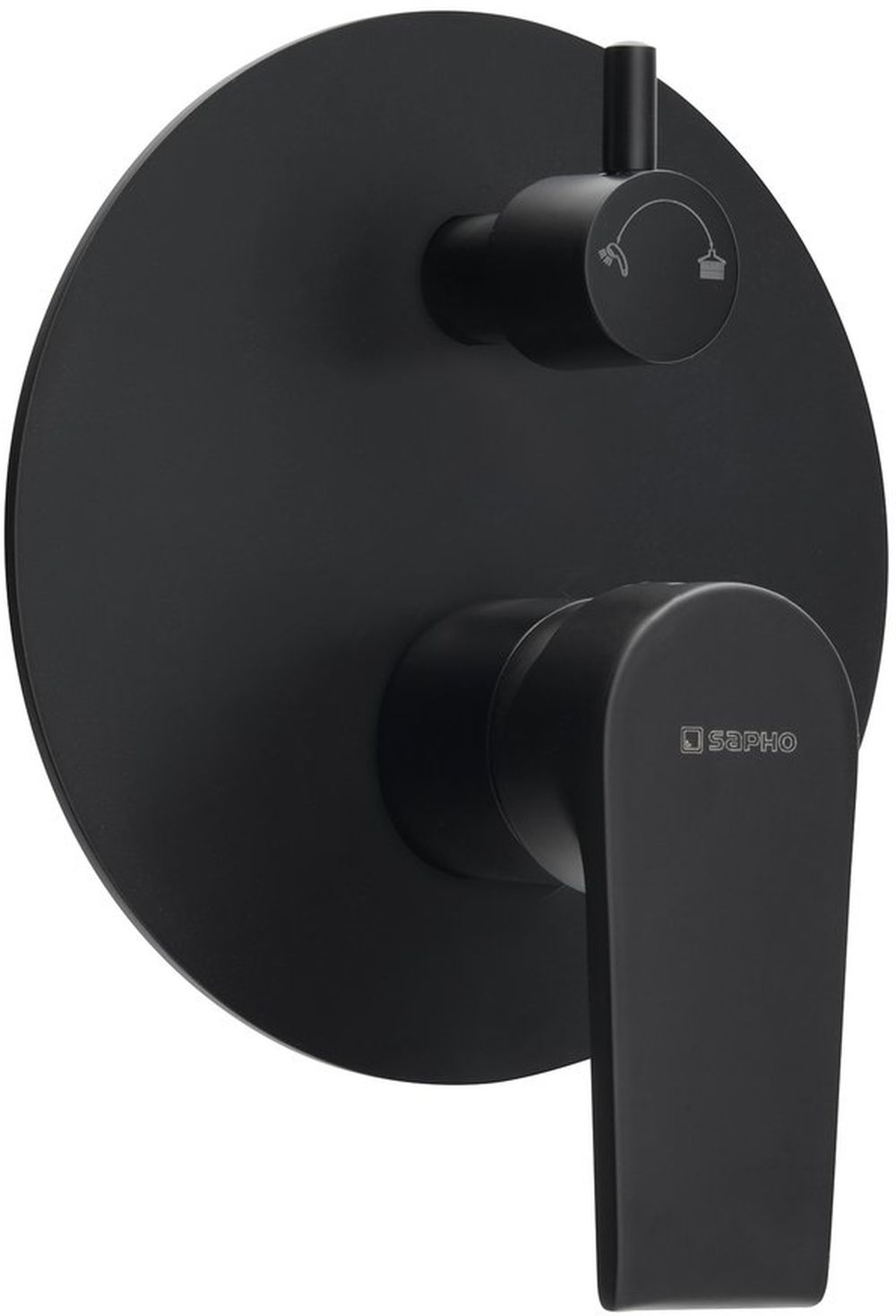 Sapho Kai grifo de bañera y ducha empotrado negro KA43/15