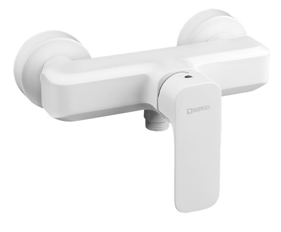 Sapho Spy grifo para ducha a pared blanco PY11/14