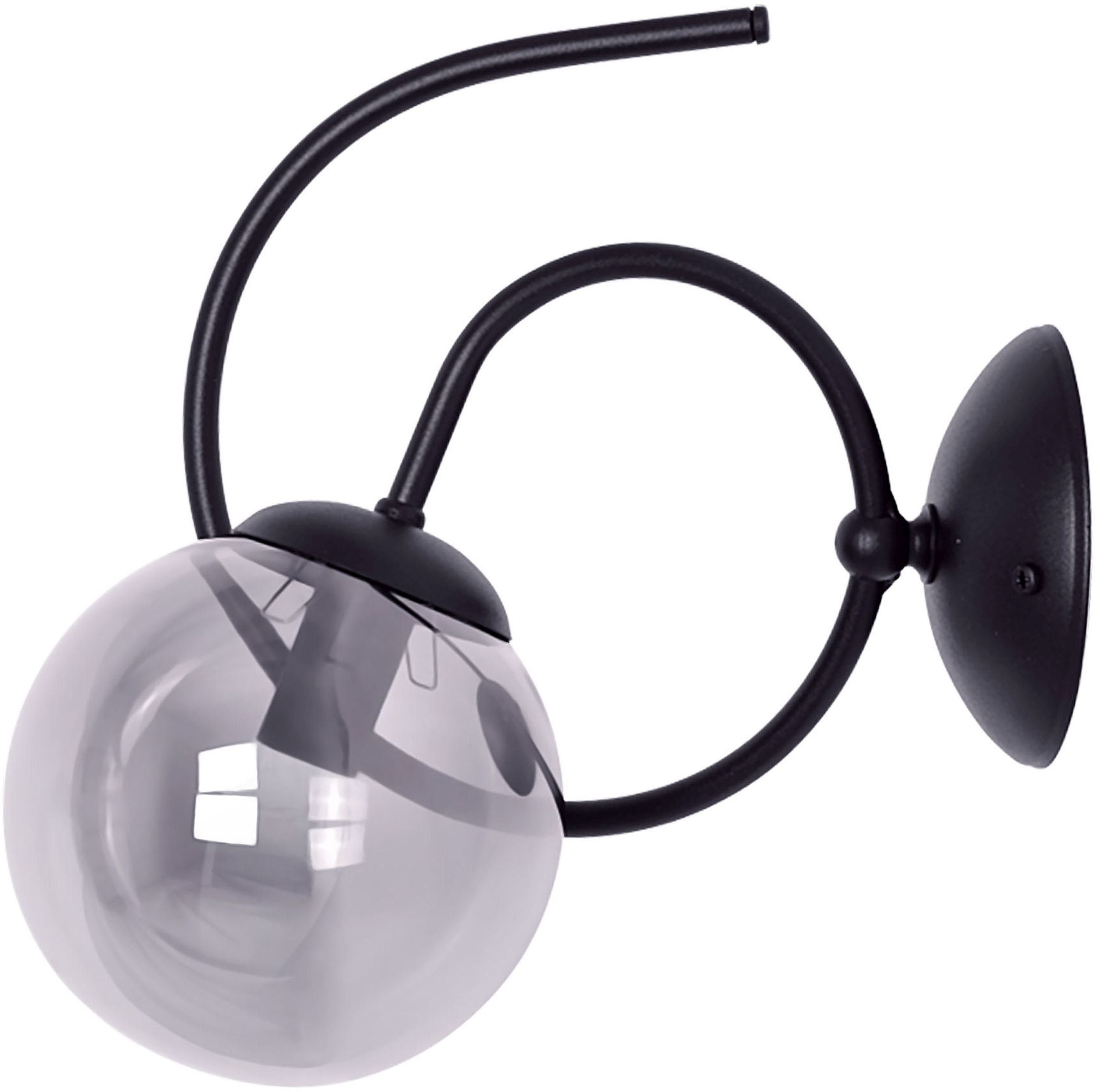 Kaja Rubi lámpara de pared 1x40 W negro-grafito K-5118