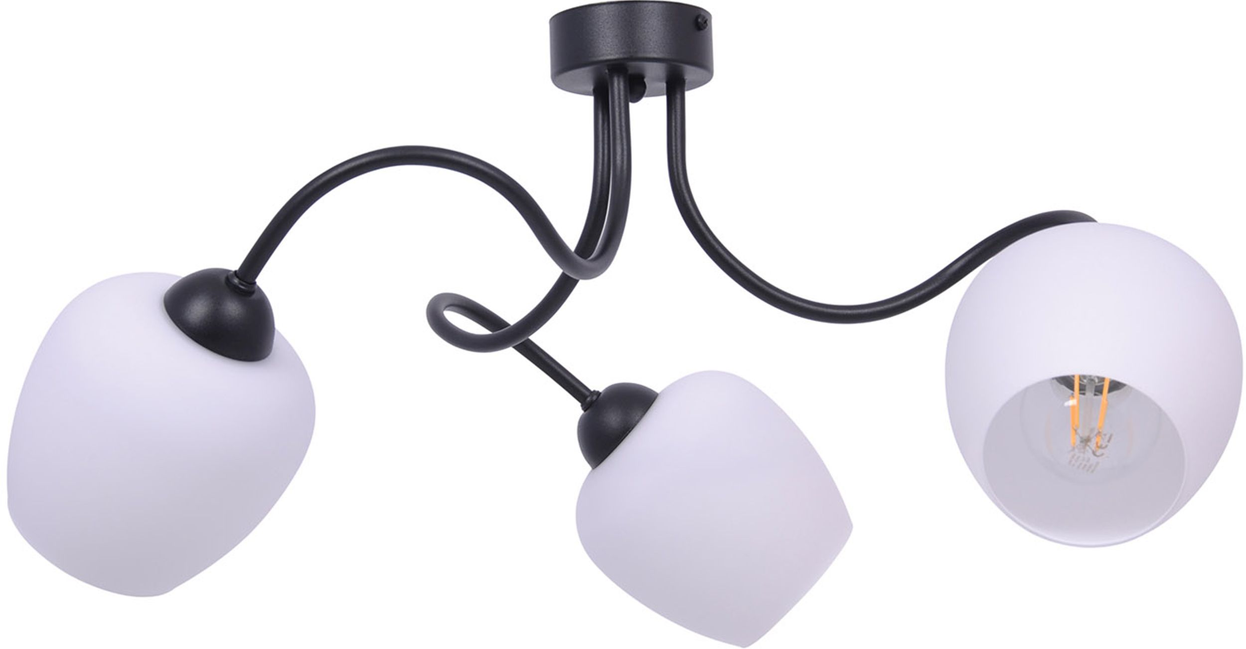 Kaja Bella lámpara de techo 3x60 W blanco-negro K-5185