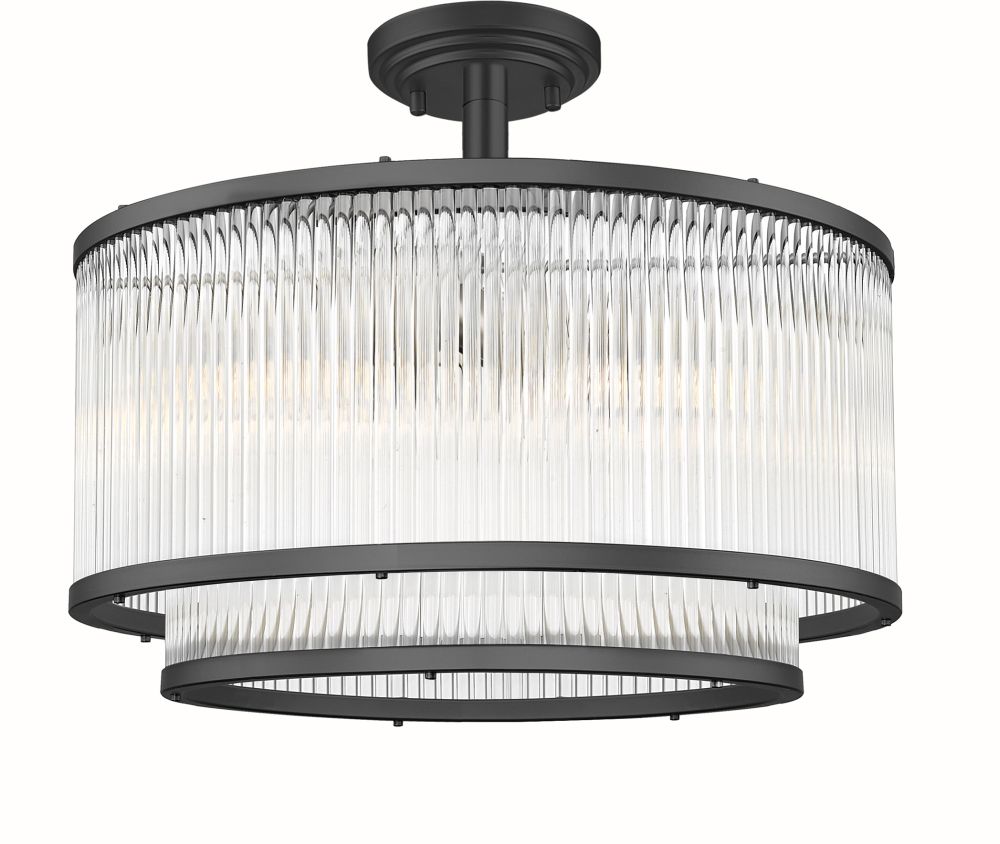 Zuma Line Sergio lámpara de techo 5x60 W negro-transparente C0528-05H-P7AC