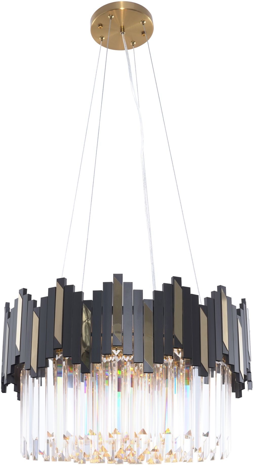 Zuma Line Rotta lámpara colgante 6x42 W negro-oro 2200018M