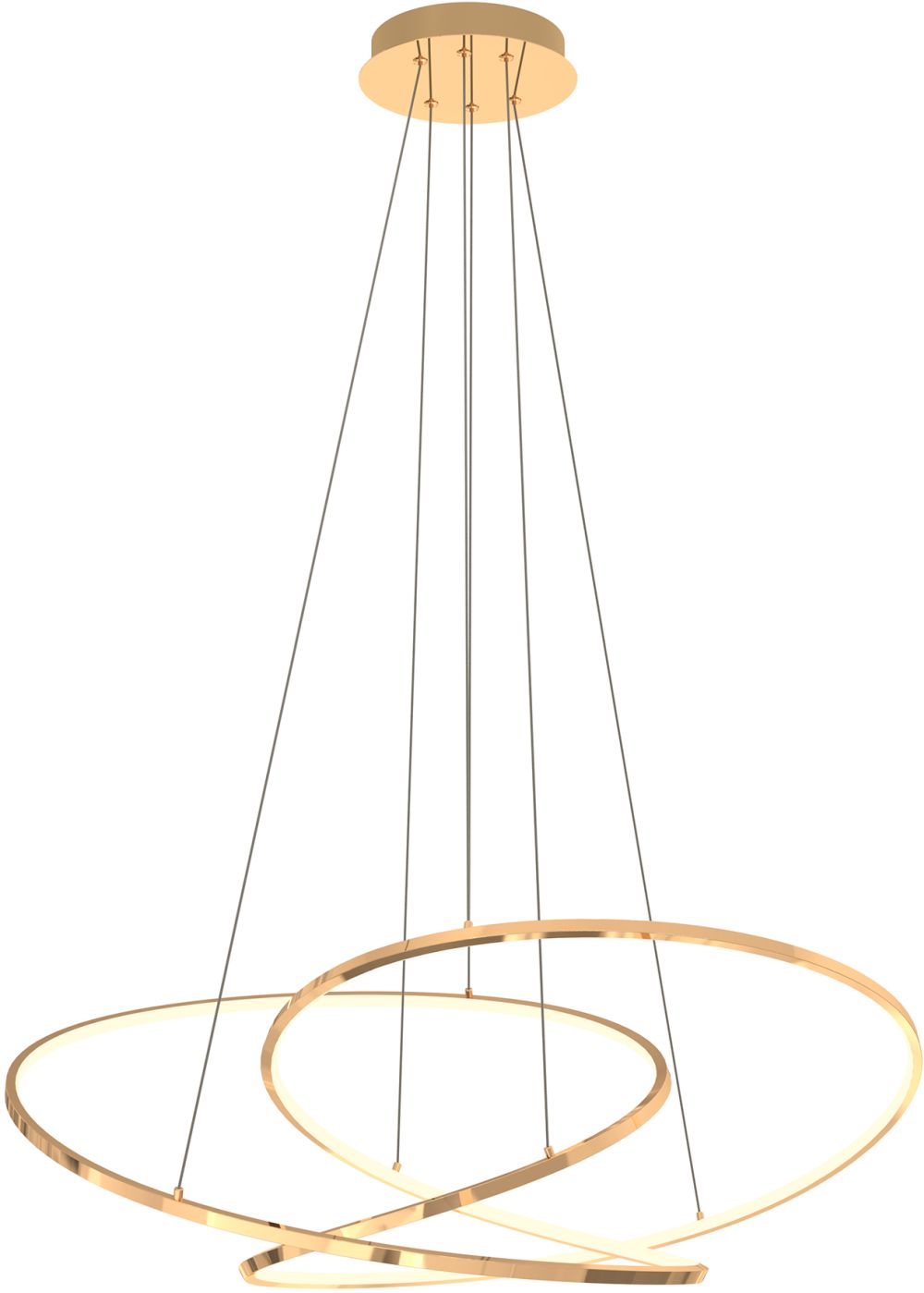 Zuma Line Cholet lámpara colgante 1x56 W oro MD7360-1A-3GT