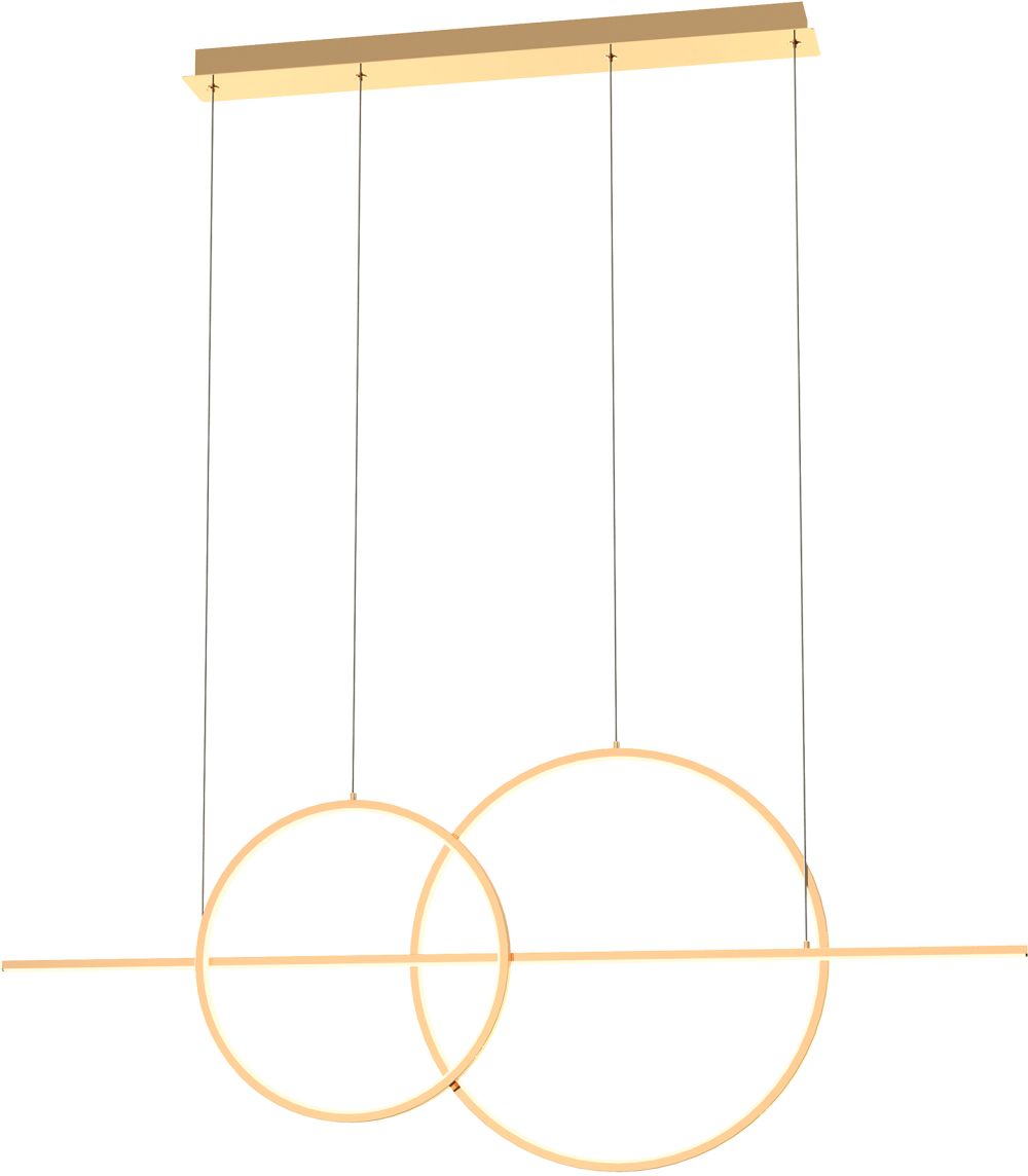 Zuma Line Cholet lámpara colgante 1x34 W oro MD7358-2A-3GT