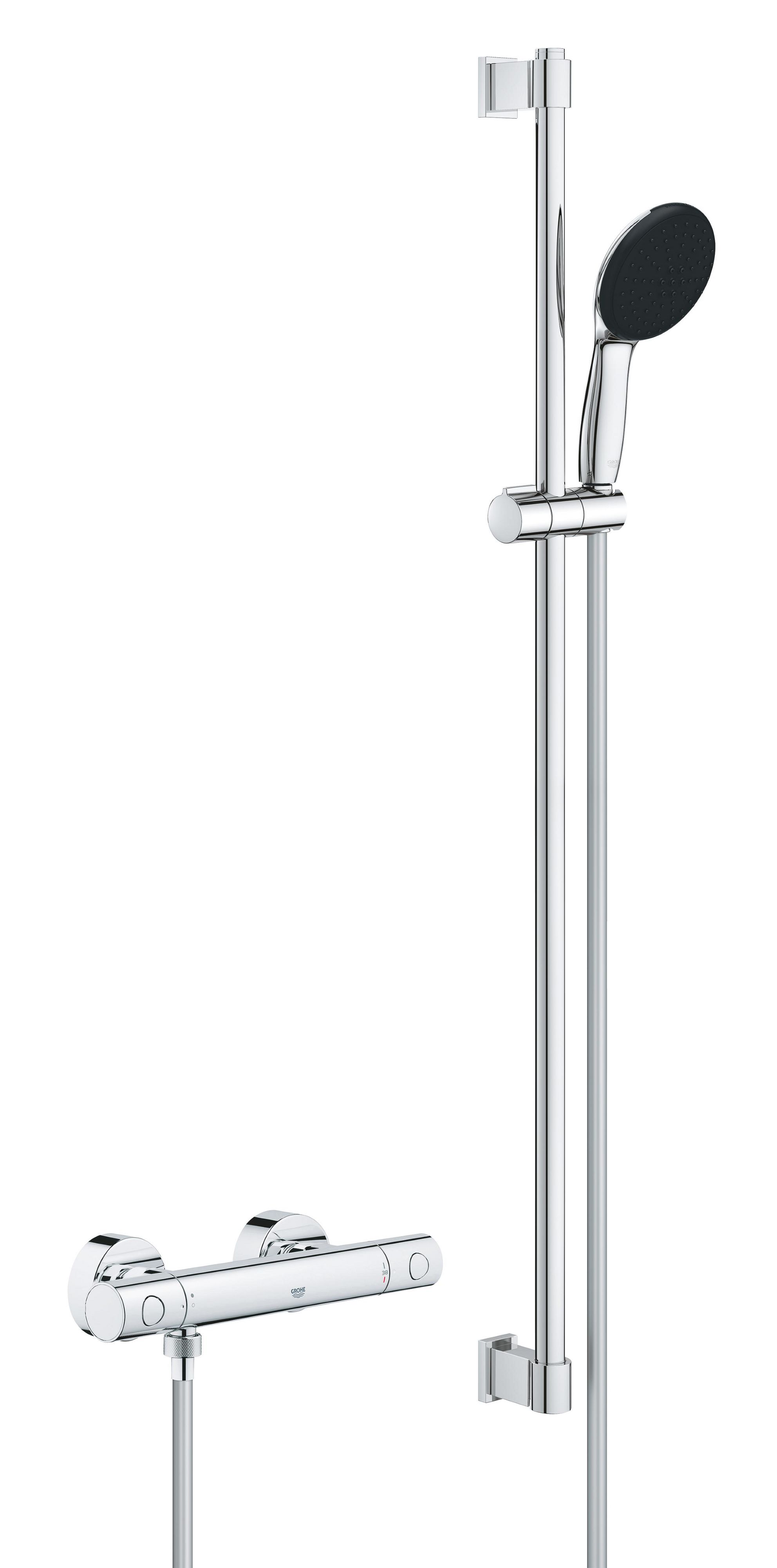 Grohe Precision Get grifo para ducha a pared con termostato StarLight Chrome 34857000