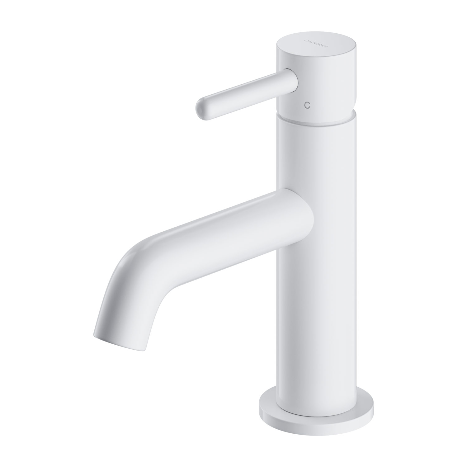 Omnires Y grifo para lavabo de pie blanco Y1210NWM