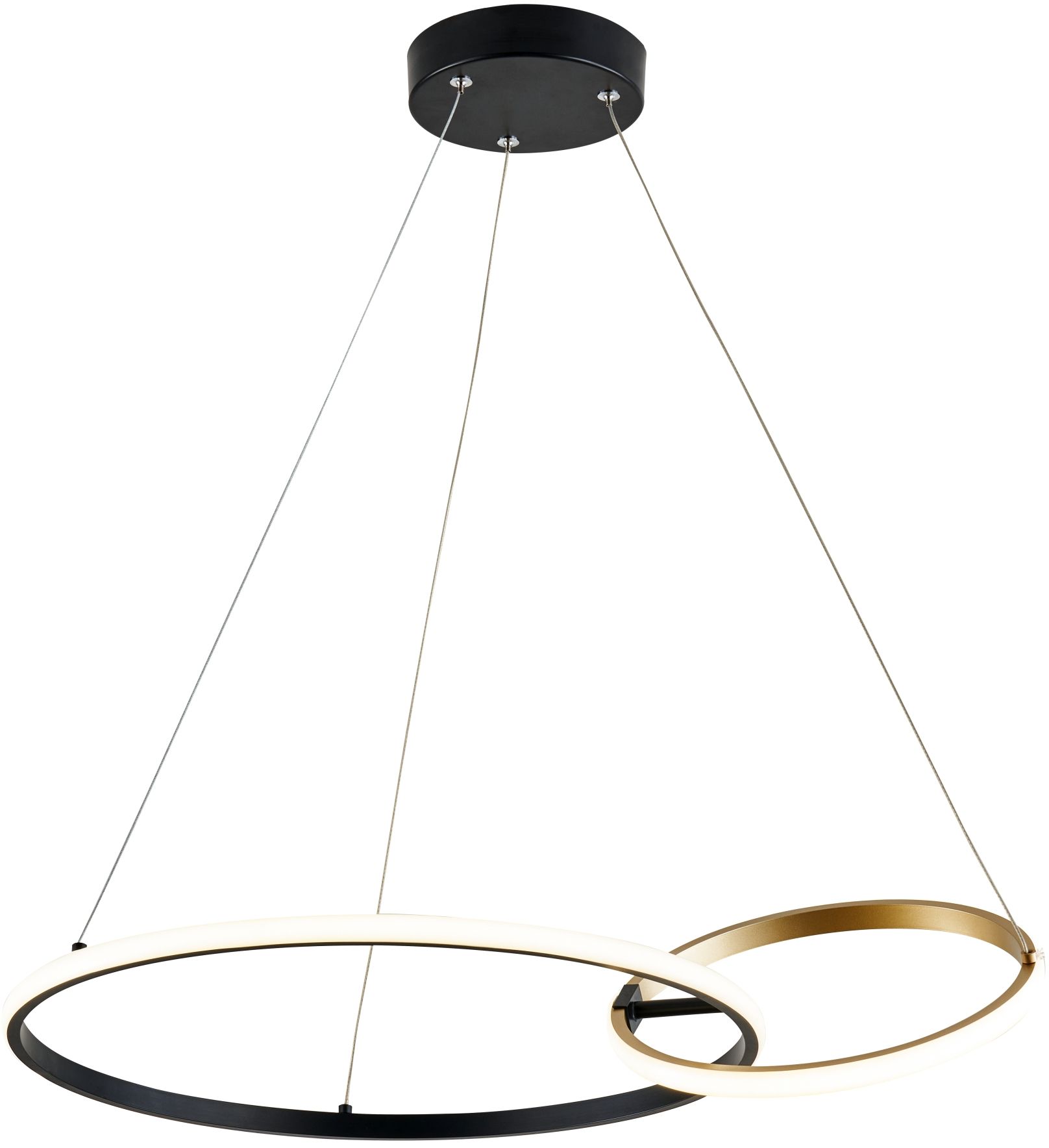 Zuma Line Rando lámpara colgante 1x36 W negro-oro 20002P-GD