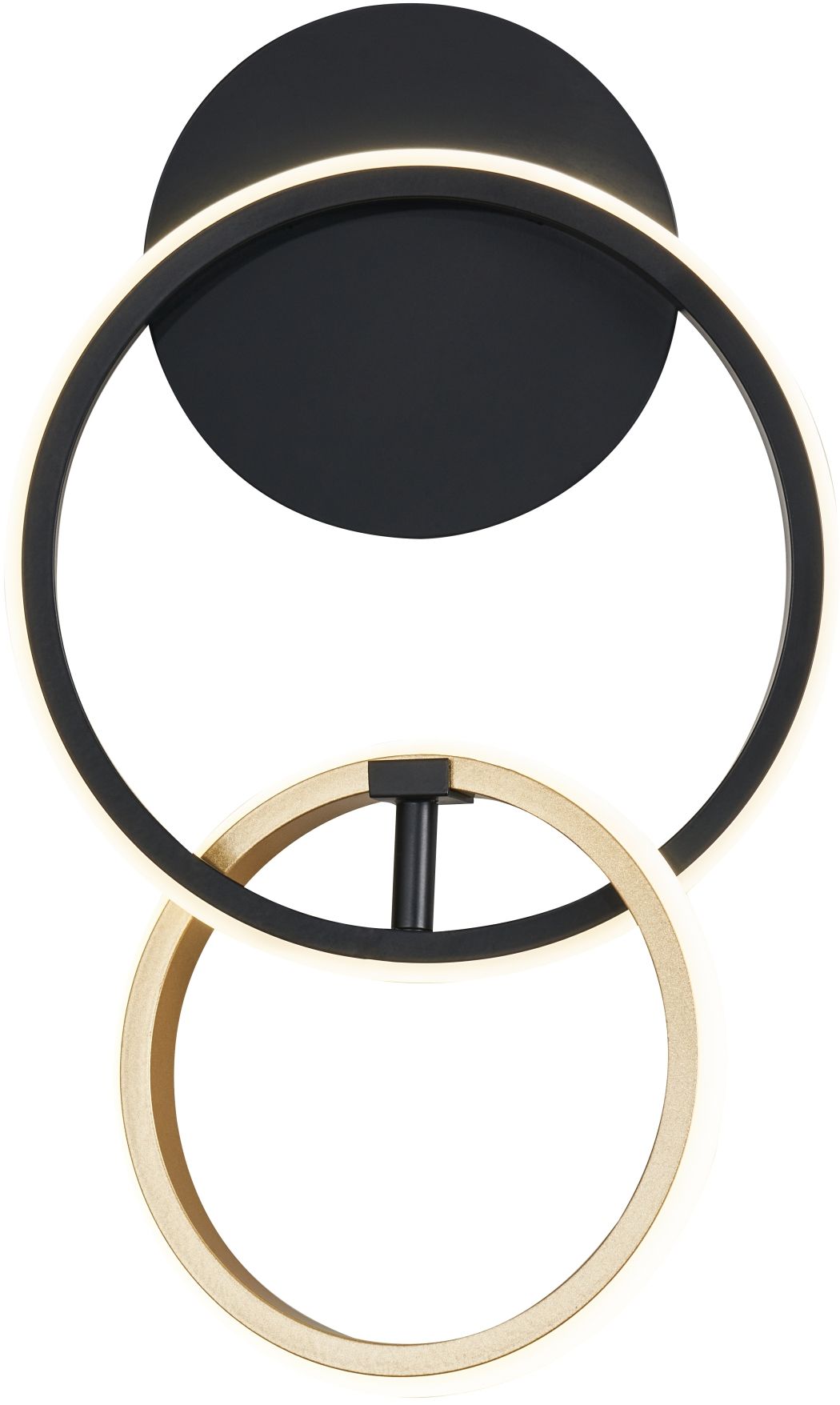 Zuma Line Rando lámpara de pared 1x18 W negro-oro 20002W-GD