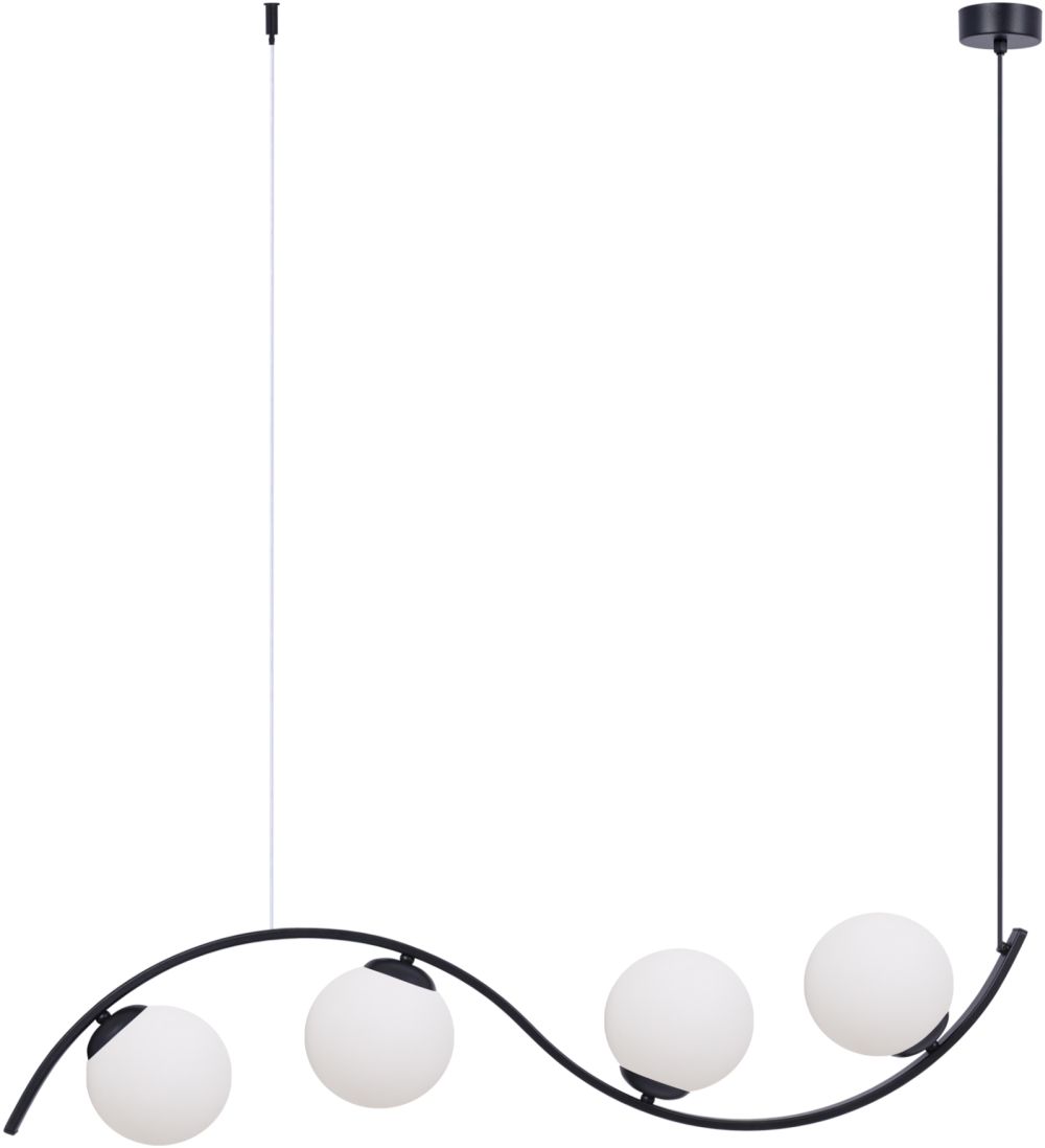 Zuma Line Lara lámpara colgante 4x8 W blanco-negro 5014