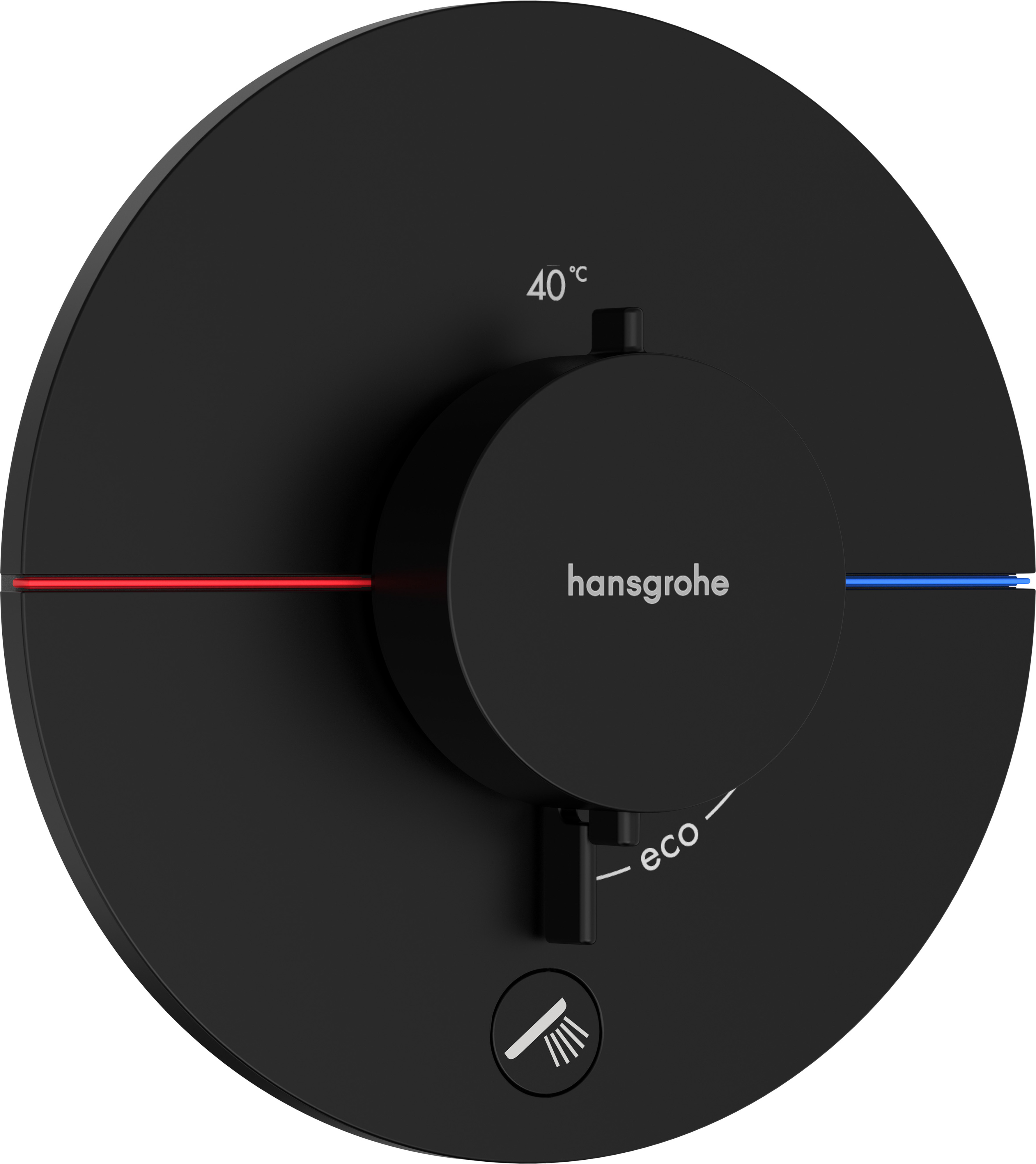 Hansgrohe ShowerSelect Comfort S grifo para ducha empotrado con termostato negro 15562670