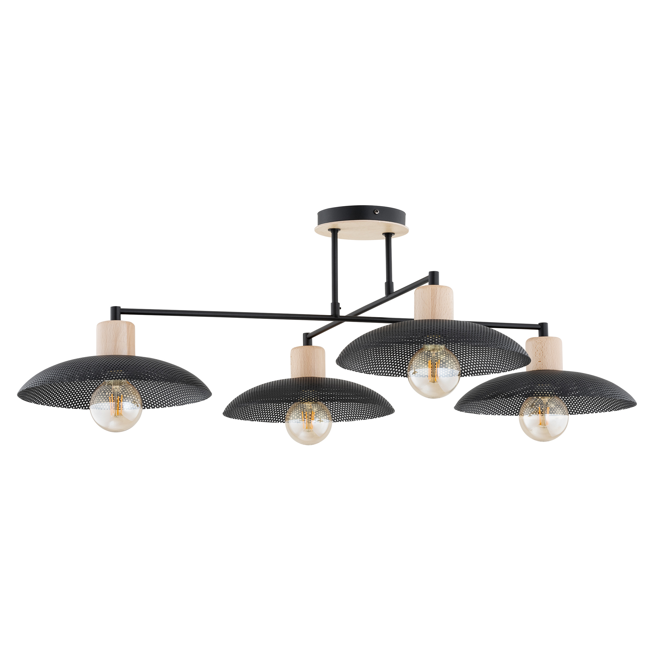 Emibig Kobe lámpara de techo 4x15 W negro 1318/4