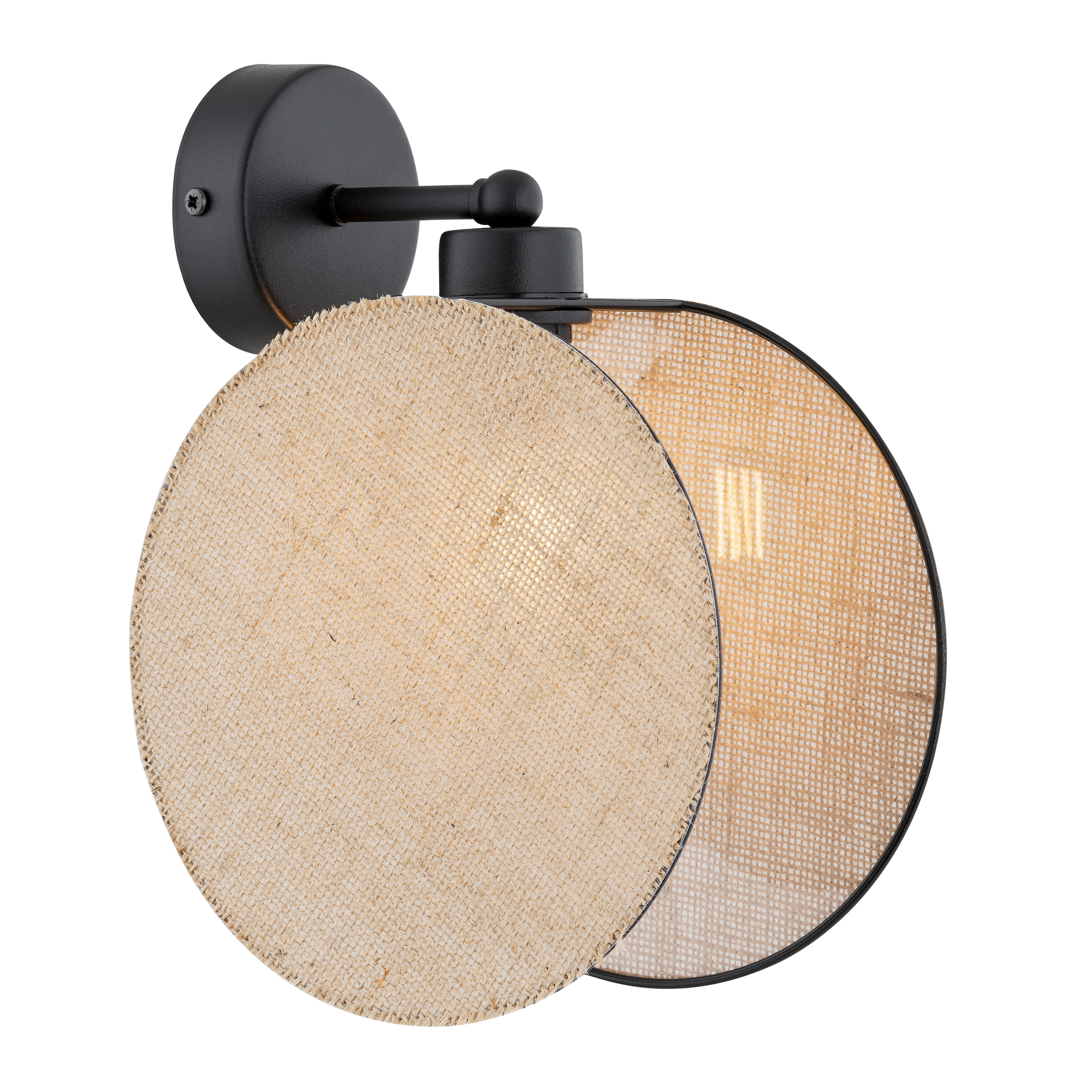 Emibig Motif lámpara de pared 1x10 W negro-arena 1328/K1