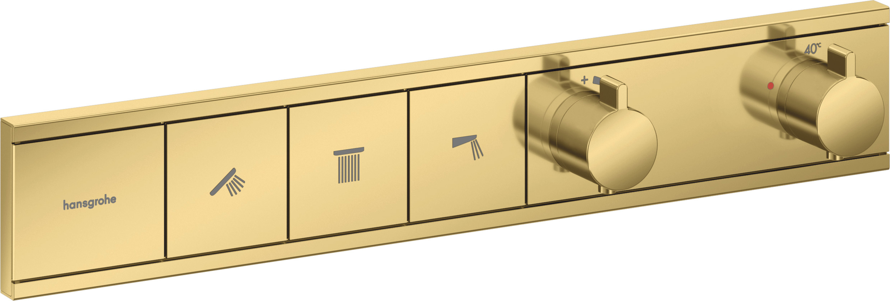 Hansgrohe RainSelect grifo de bañera y ducha empotrado con termostato oro 15381990