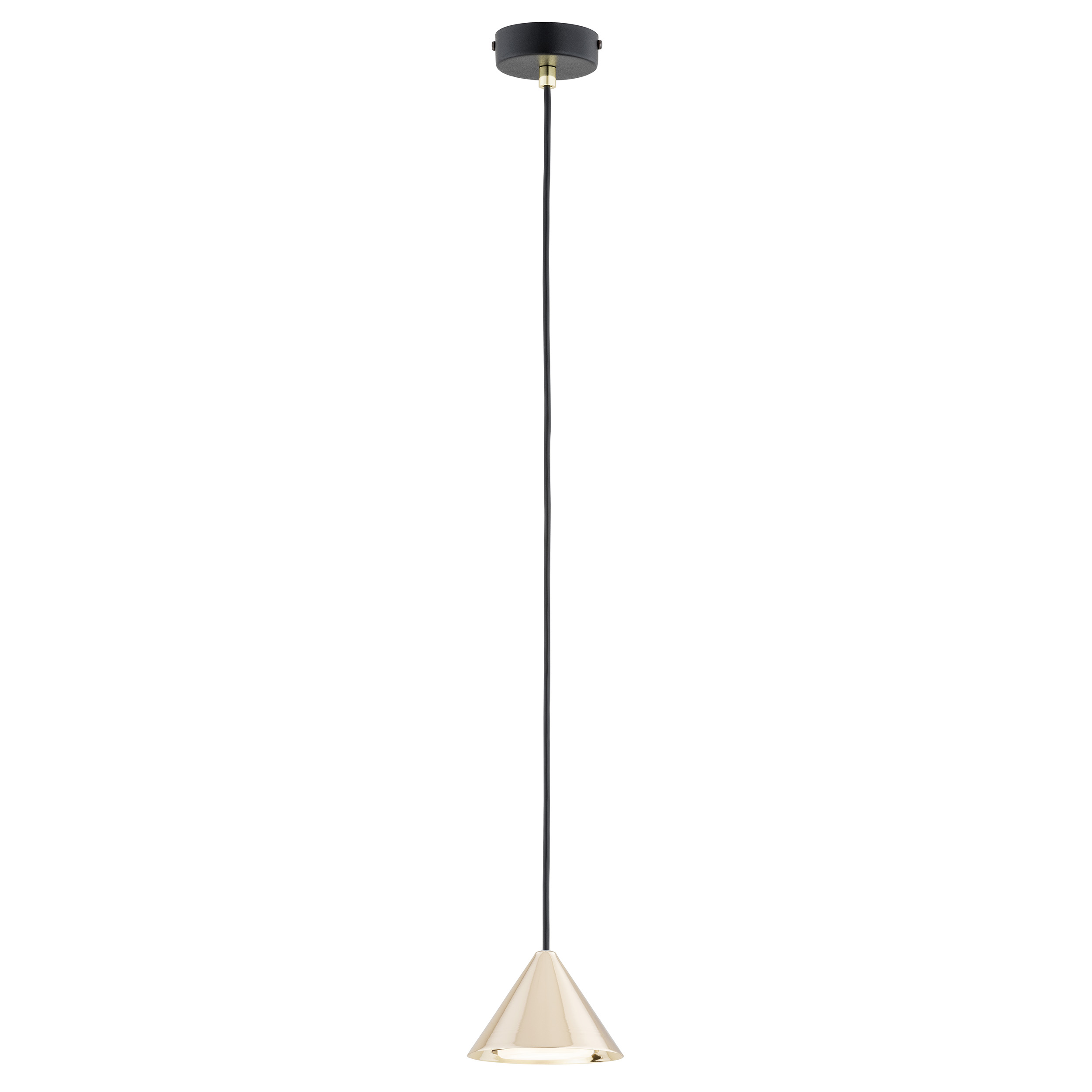 Emibig Elit lámpara colgante 1x12 W negro-oro 1329/1