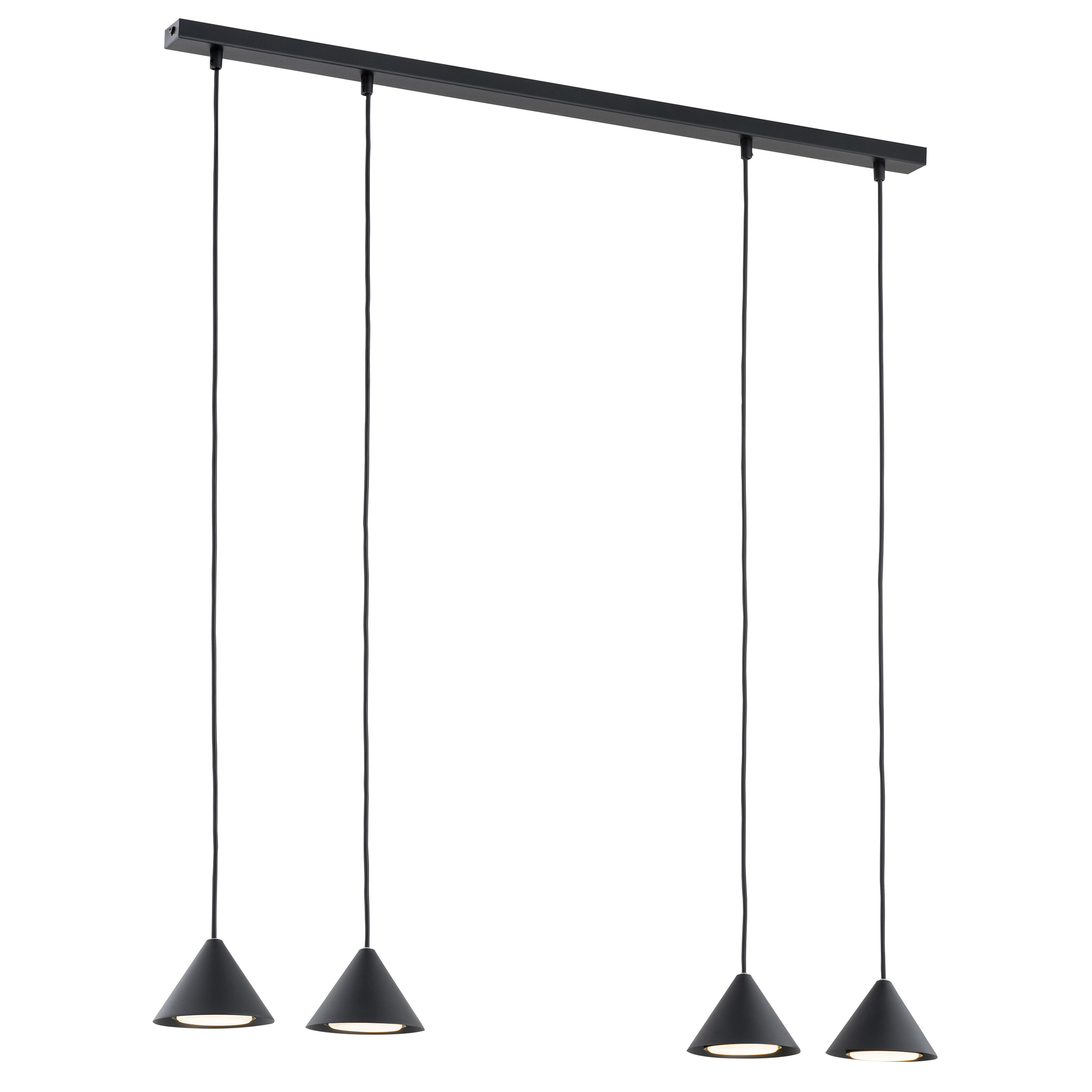 Emibig Elit lámpara colgante 4x10 W negro 1330/4