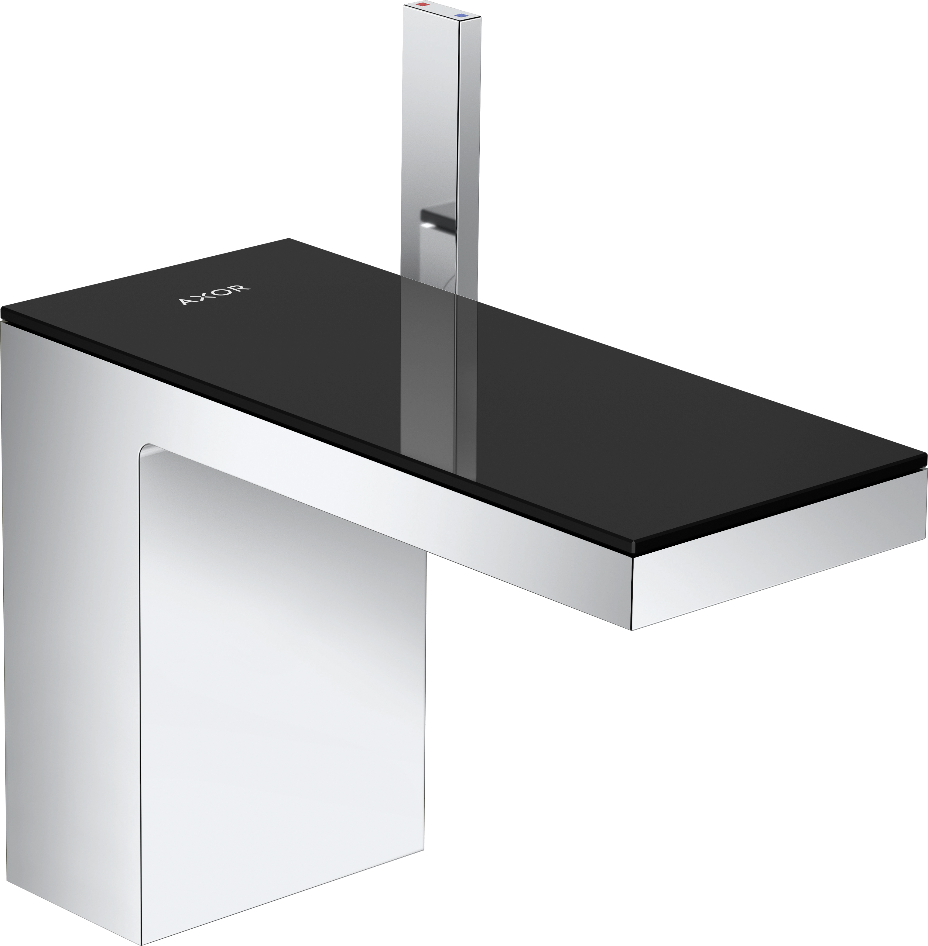 Axor MyEdition grifo para lavabo de pie cromo-negro 47030600