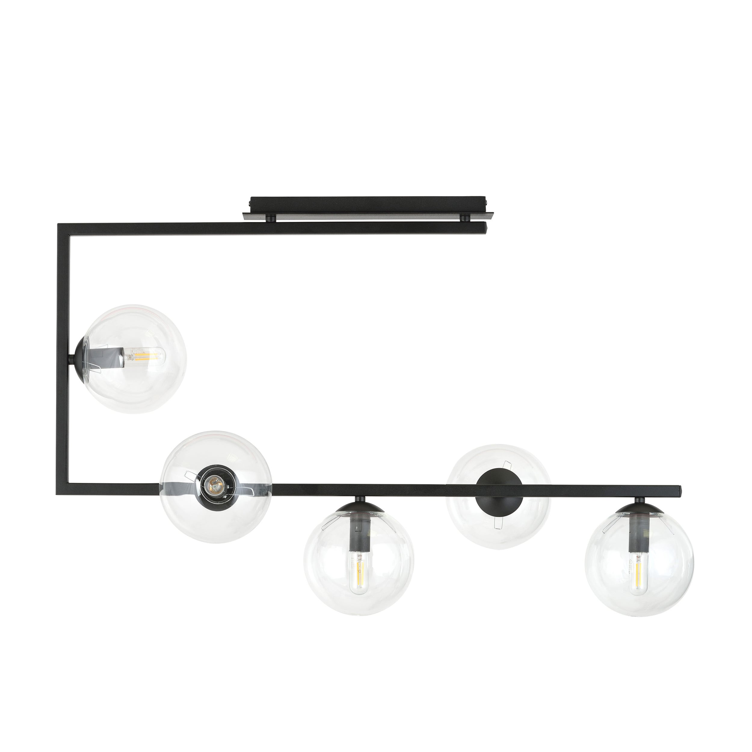 Emibig Soma lámpara de techo 5x15 W negro 1289/5