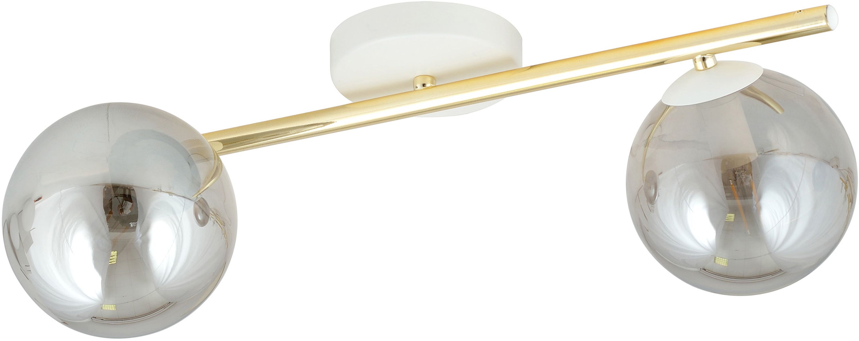 Emibig Splendi lámpara de techo 2x10 W blanco-oro-grafito 1247/2