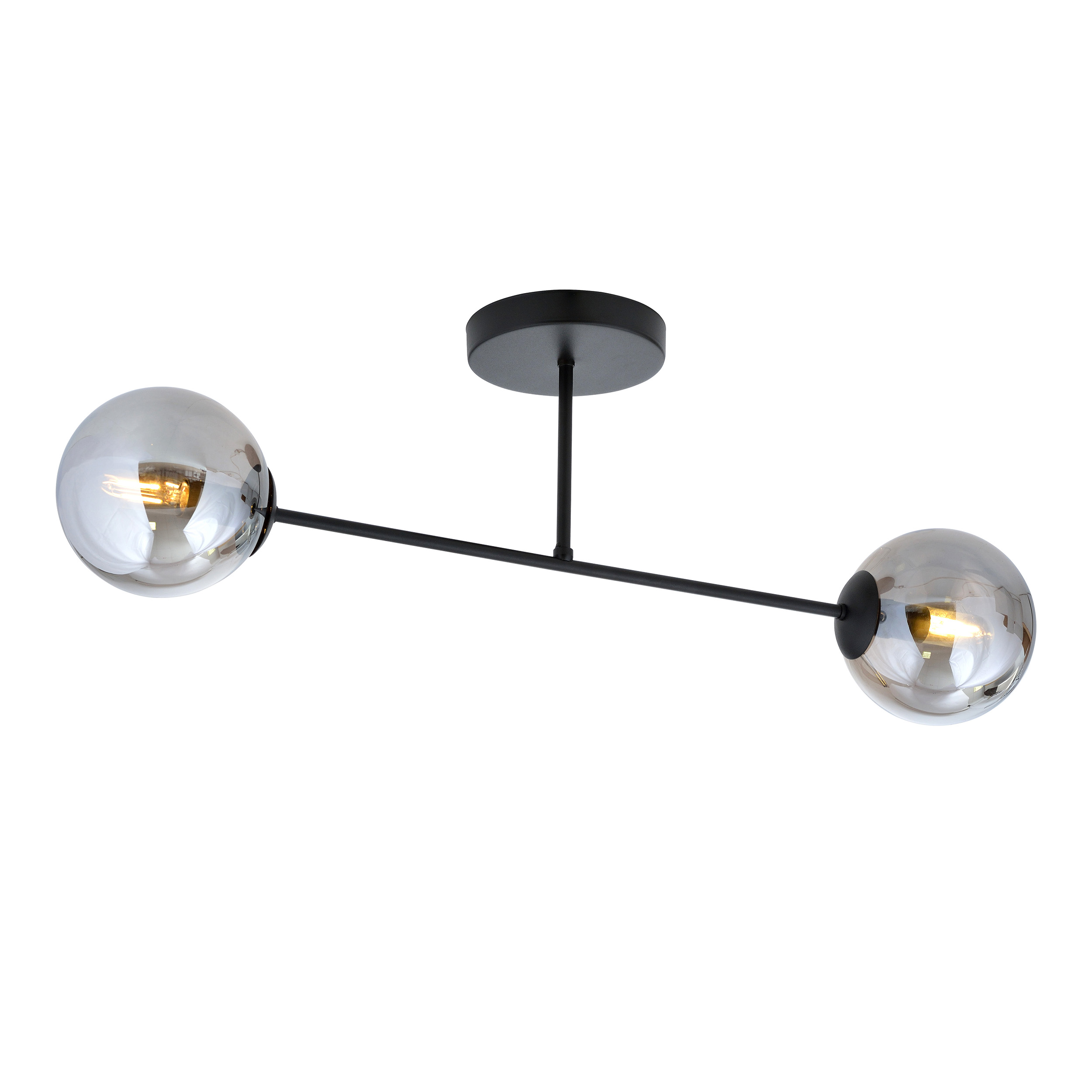 Emibig Roma lámpara de techo 2x10 W negro 1245/2