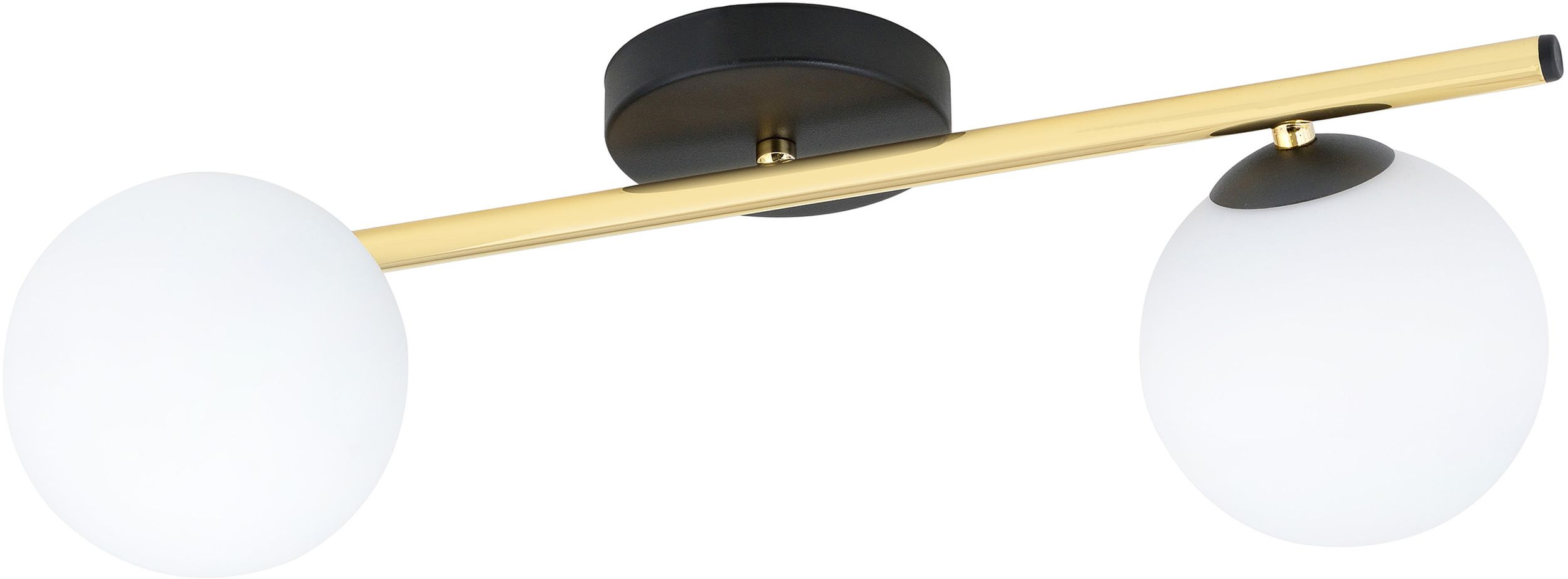 Emibig Splendi lámpara de techo 2x10 W negro-oro-ópalo 1248/2