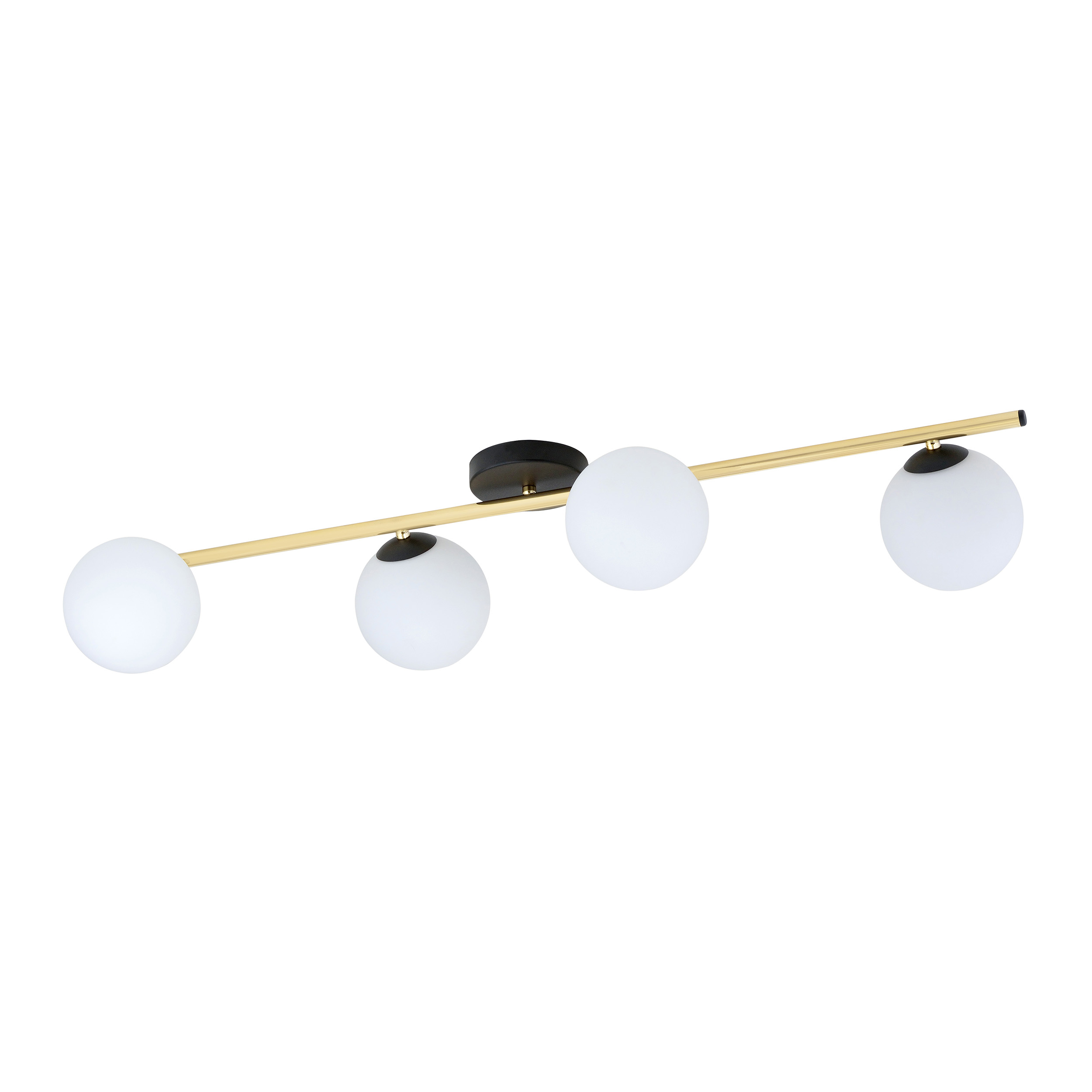 Emibig Splendi lámpara de techo 4x W negro-oro 1248/4