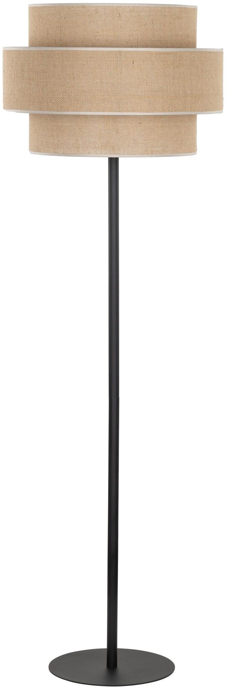 TK Lighting Calisto lámpara de pie 1x15 W negro-beige 5405