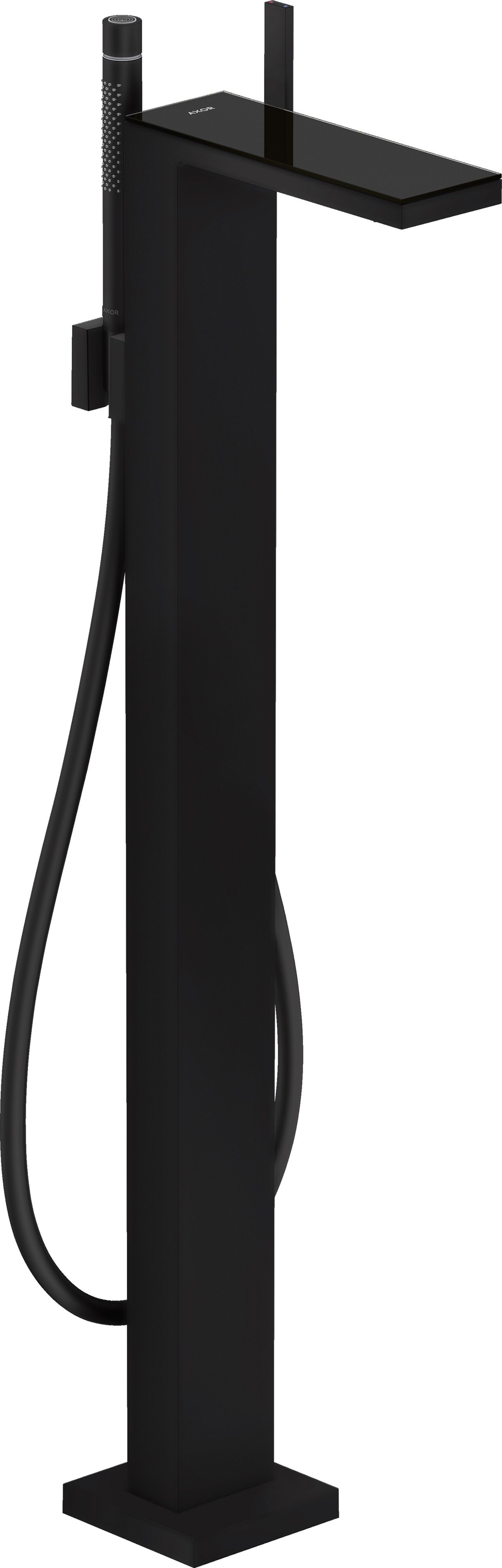 Axor MyEdition grifo de bañera y ducha en suelo negro 47440670