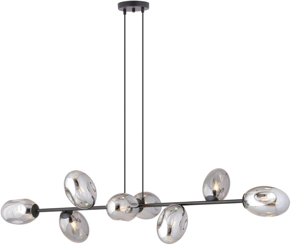 Emibig Pandora lámpara colgante x10 W negro-humado 1263/8