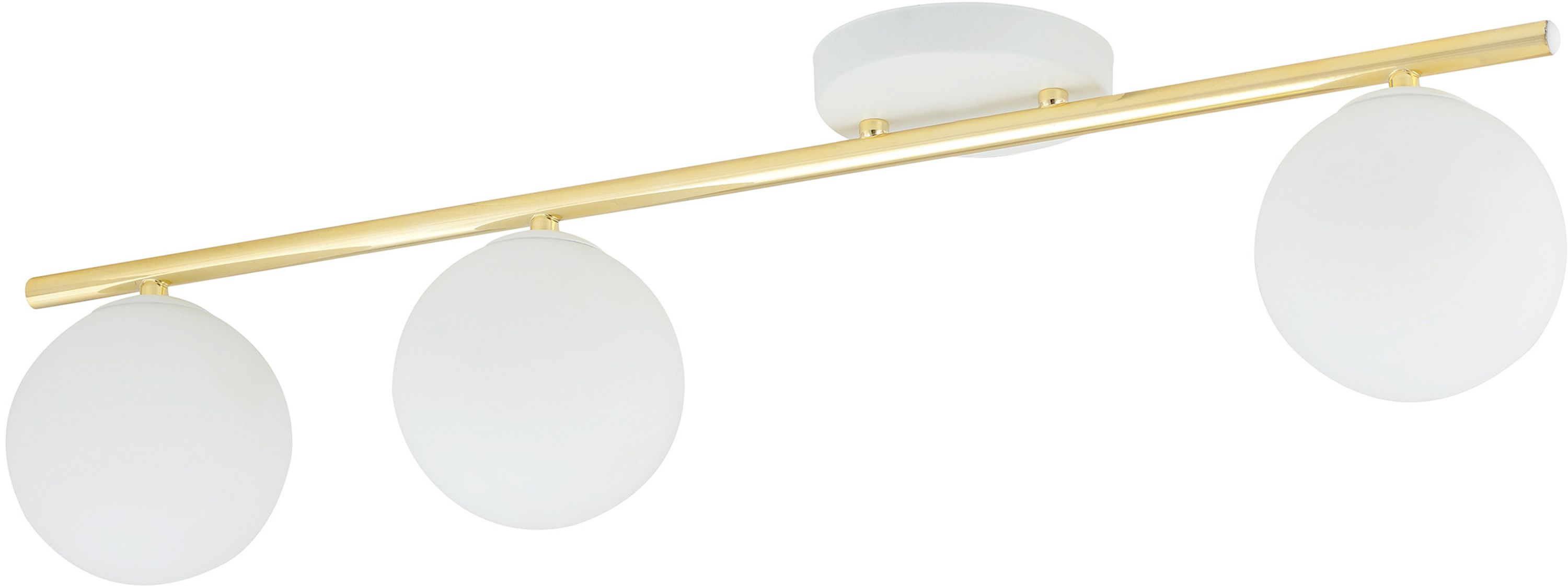 Emibig Monza lámpara de techo 3x10 W blanco-oro-ópalo 1253/3