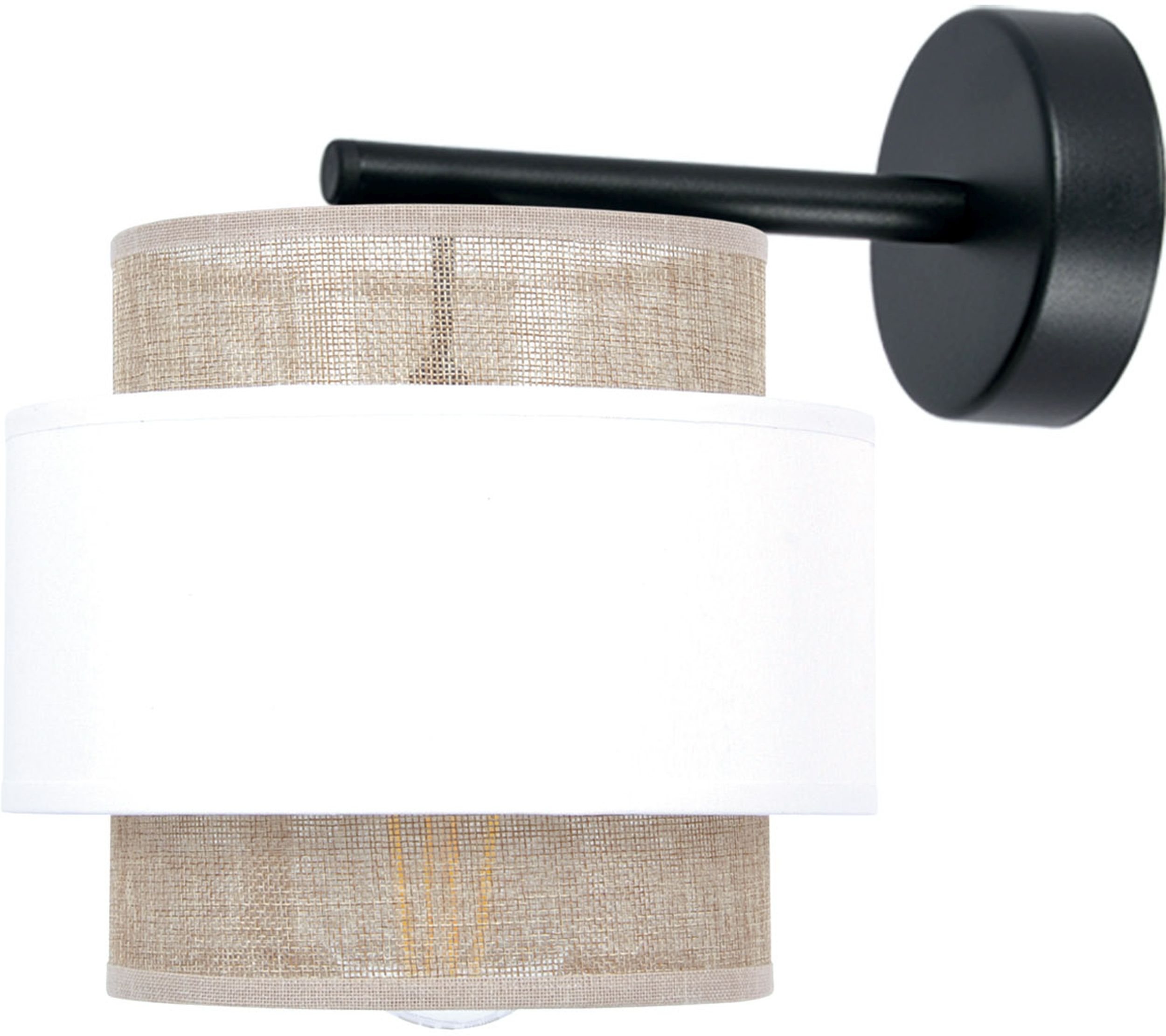 Kaja Cezar lámpara de pared 1x40 W blanco-beige K-5274