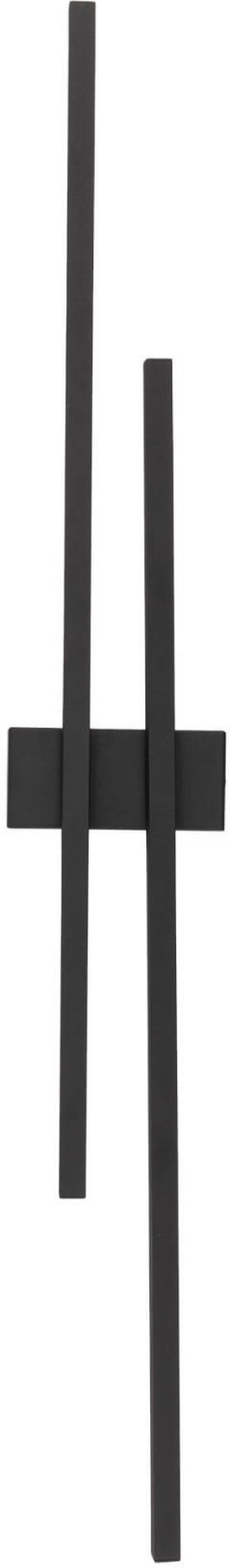 TK Lighting Flash lámpara de pared 2x30 W negro 6626
