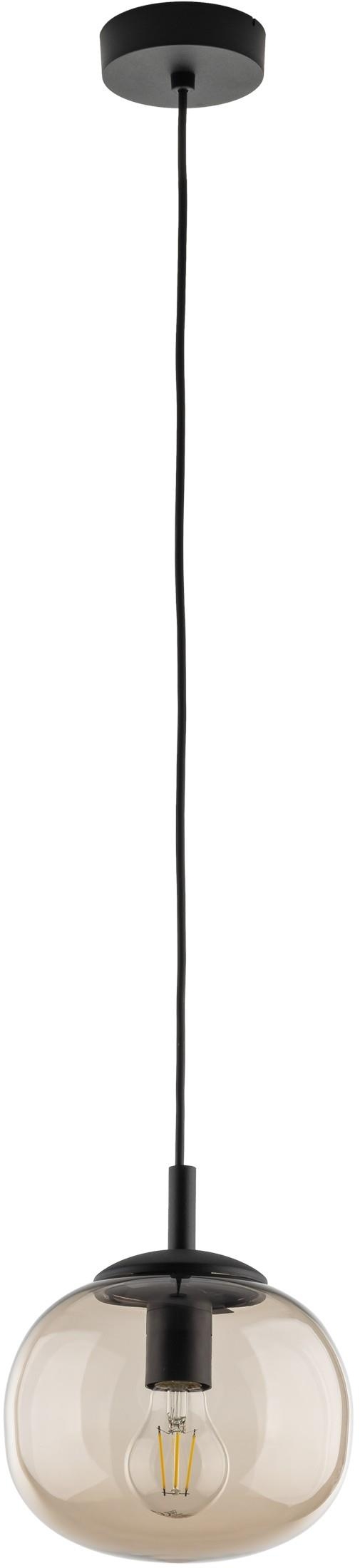 TK Lighting Vibe lámpara colgante 1x15 W negro 5826