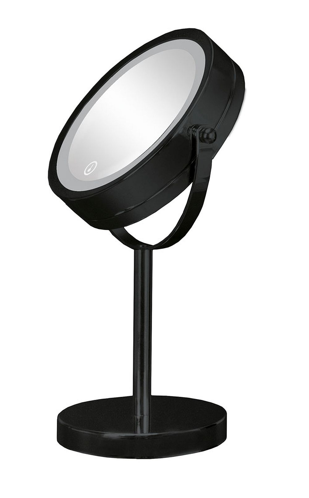 Kleine Wolke LED Mirror espejo cosmético 17.5x29.5 cm redondo con iluminación negro 5887926886