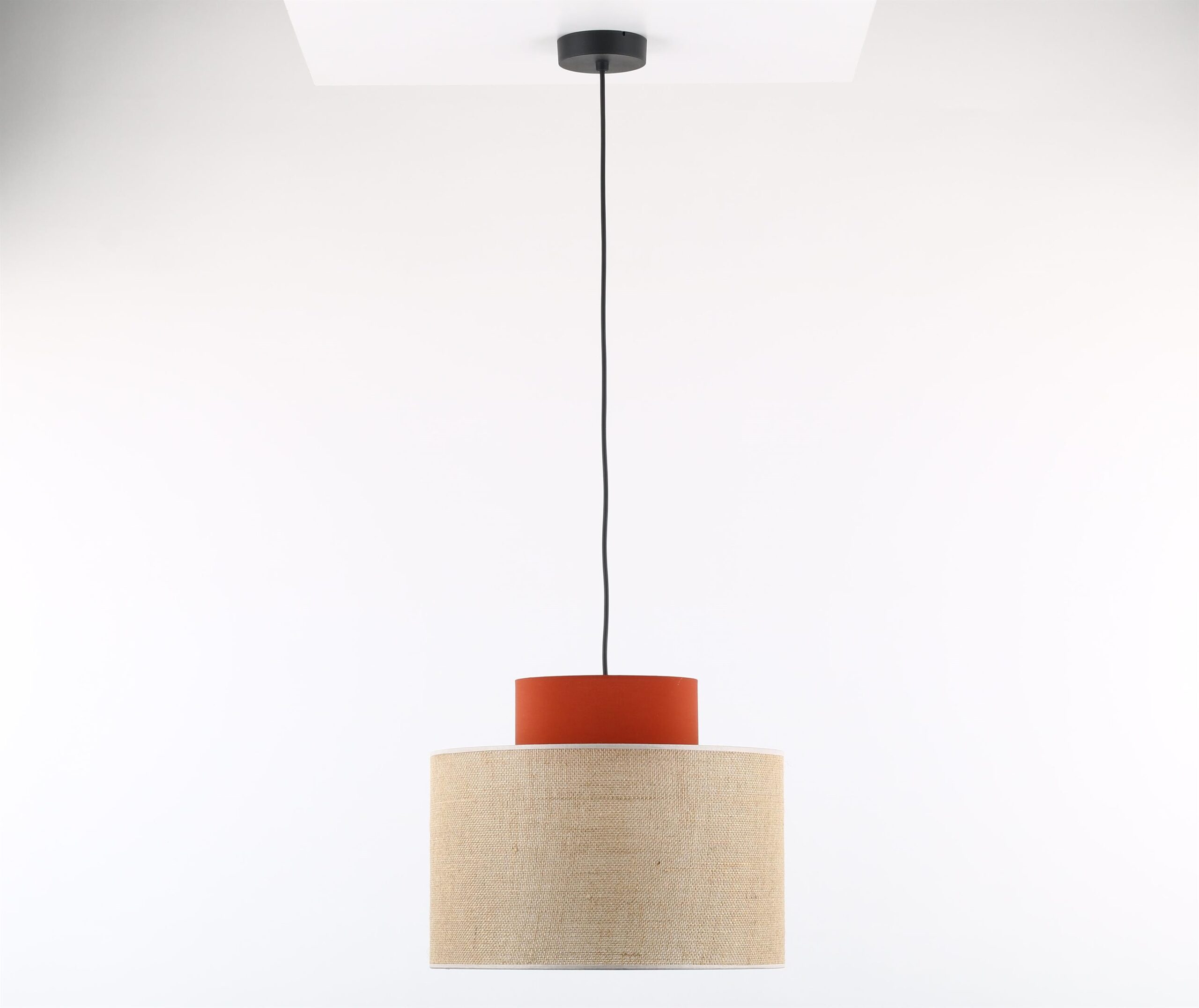 TK Lighting Duo lámpara colgante 1x15 W negro-naranja 3227