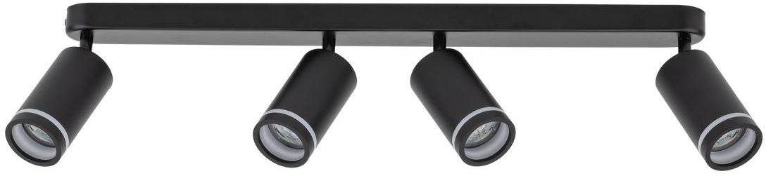 TK Lighting Jet lámpara de techo 4x10 W negro 6916