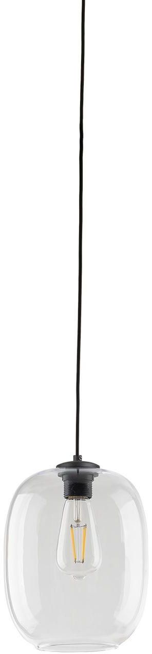 TK Lighting Elio lámpara colgante 1x15 W negro-transparente 4339