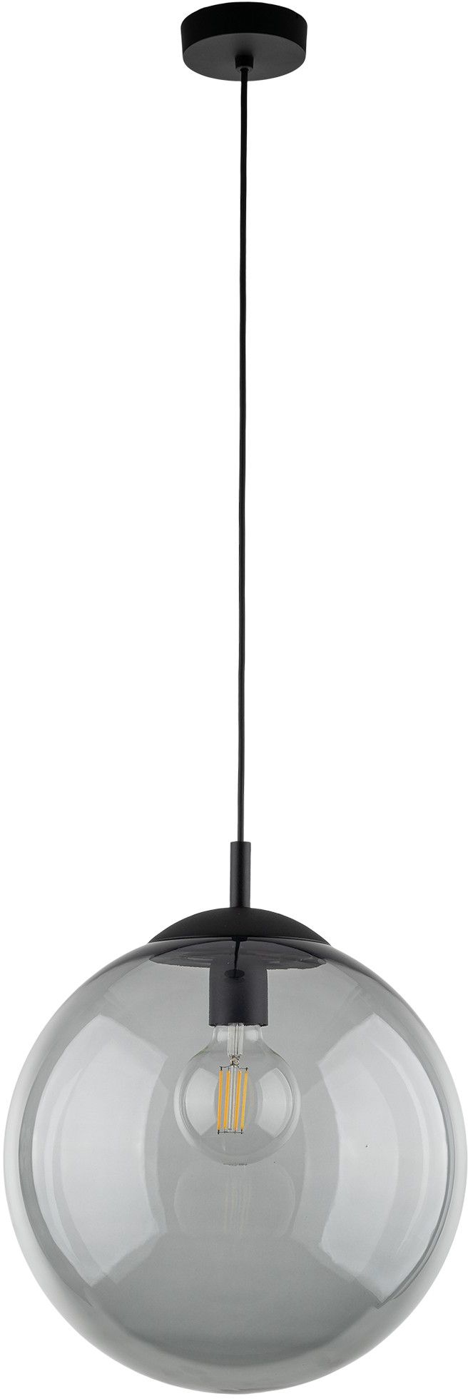 TK Lighting Esme lámpara colgante 1x15 W negro-grafito 5380