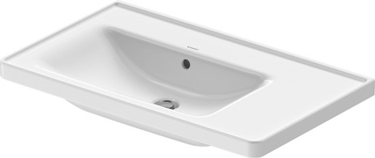 Duravit D-Neo lavabo 80x48 cm rectangular para mueble blanco 2369800060