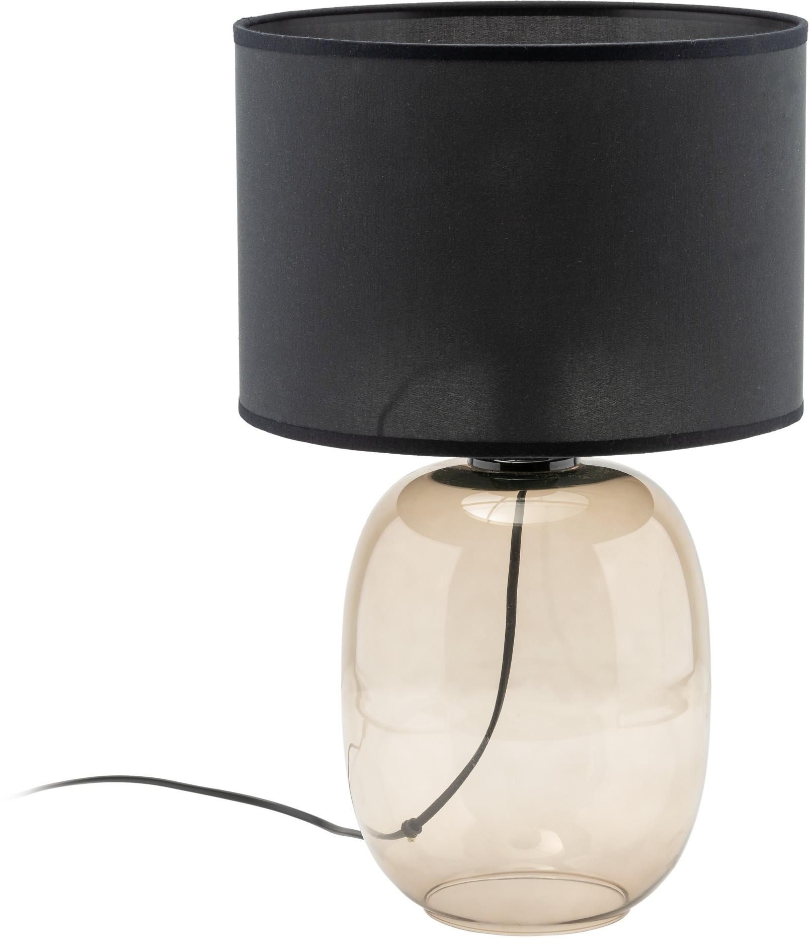 TK Lighting Melody lámpara de sobremesa 1x15 W negro-ámbar 5988