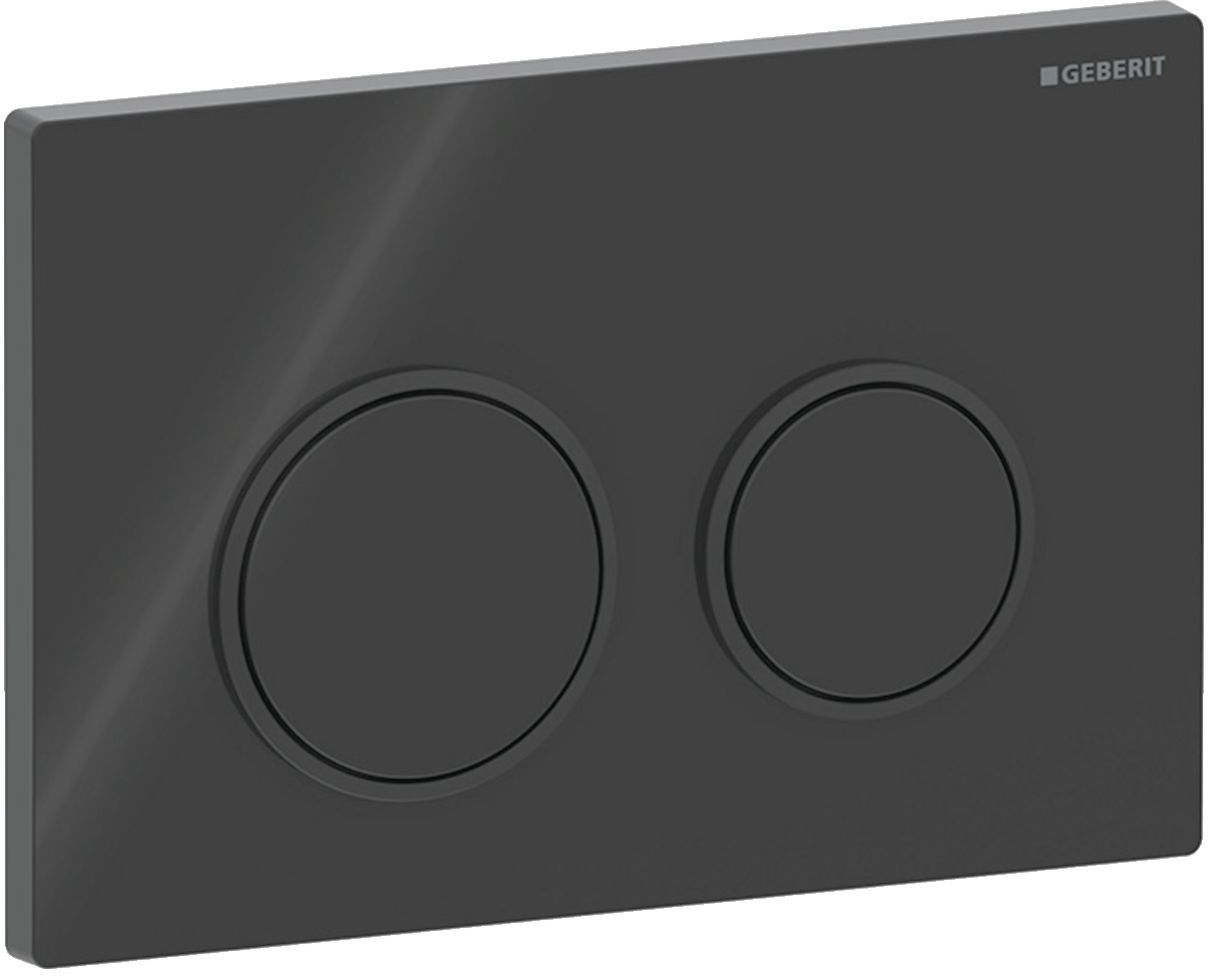Geberit Omega20 botón de descarga para WC negro 115.085.DW.1