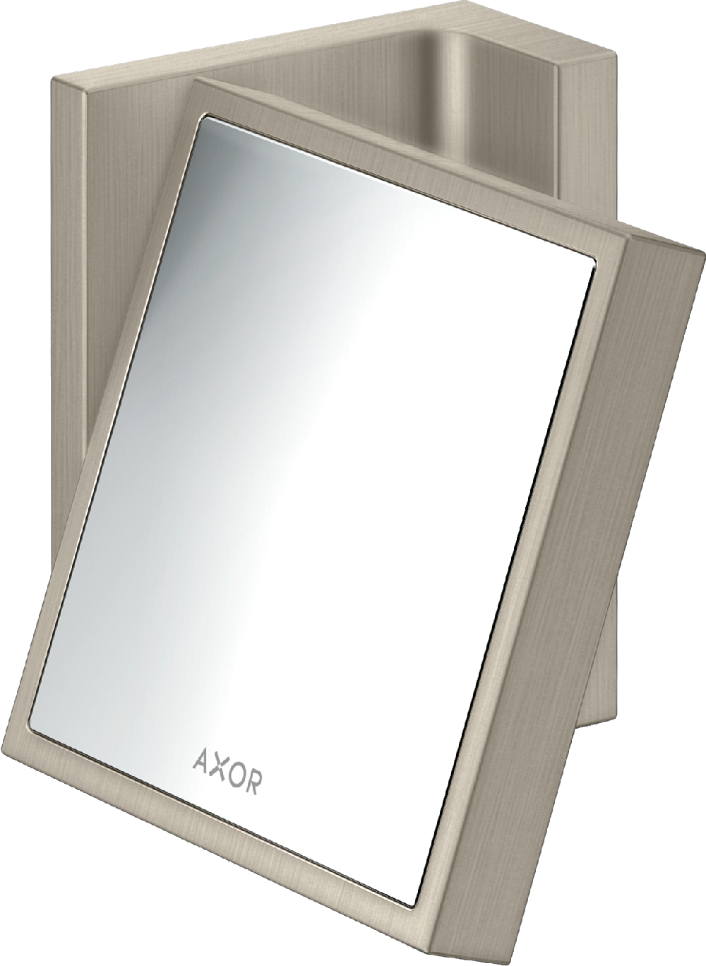 Axor Universal Rectangular espejo cosmético 12x11 cm rectangular níquel 42649820