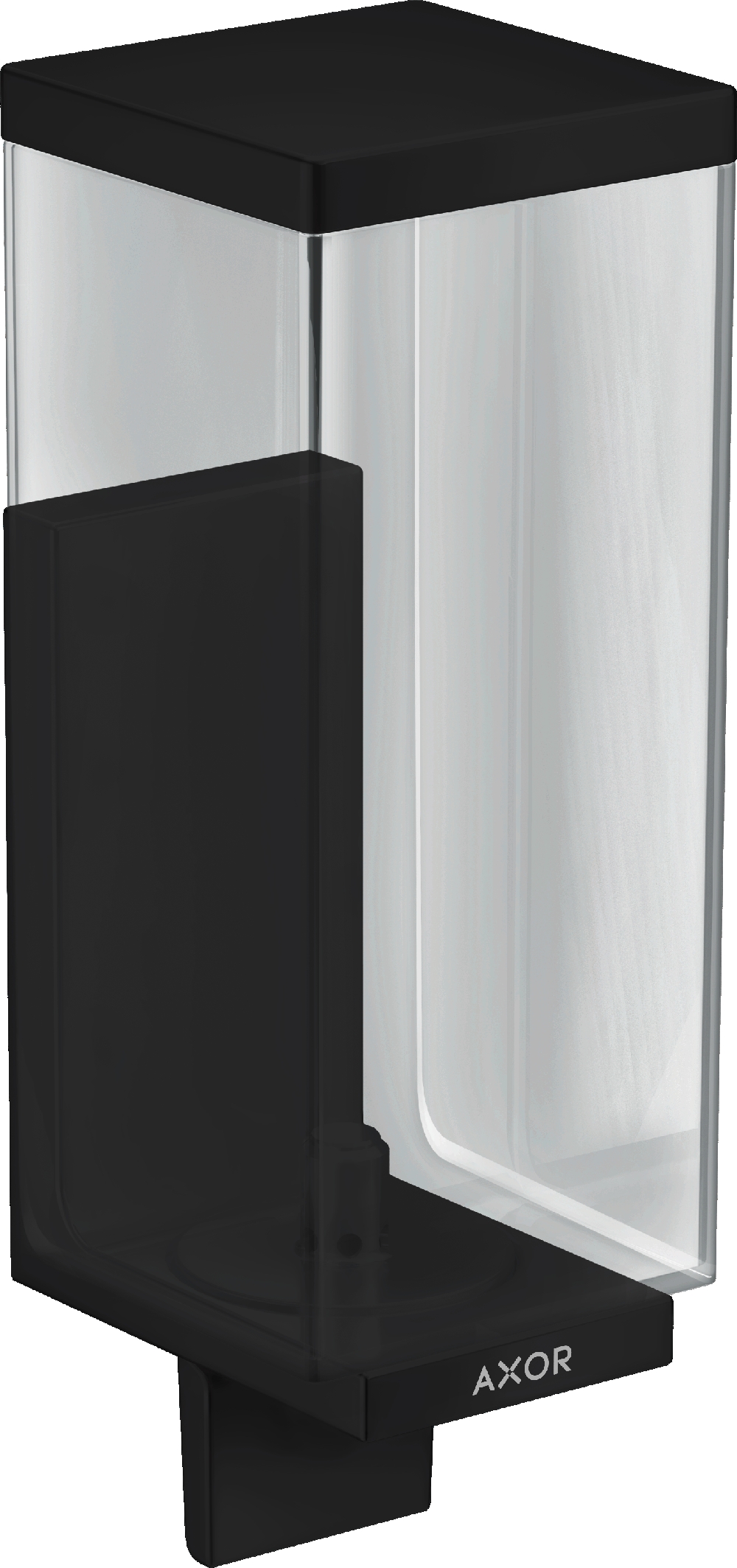 Axor Universal Rectangular dispensador de jabón 600 ml negro 42610670