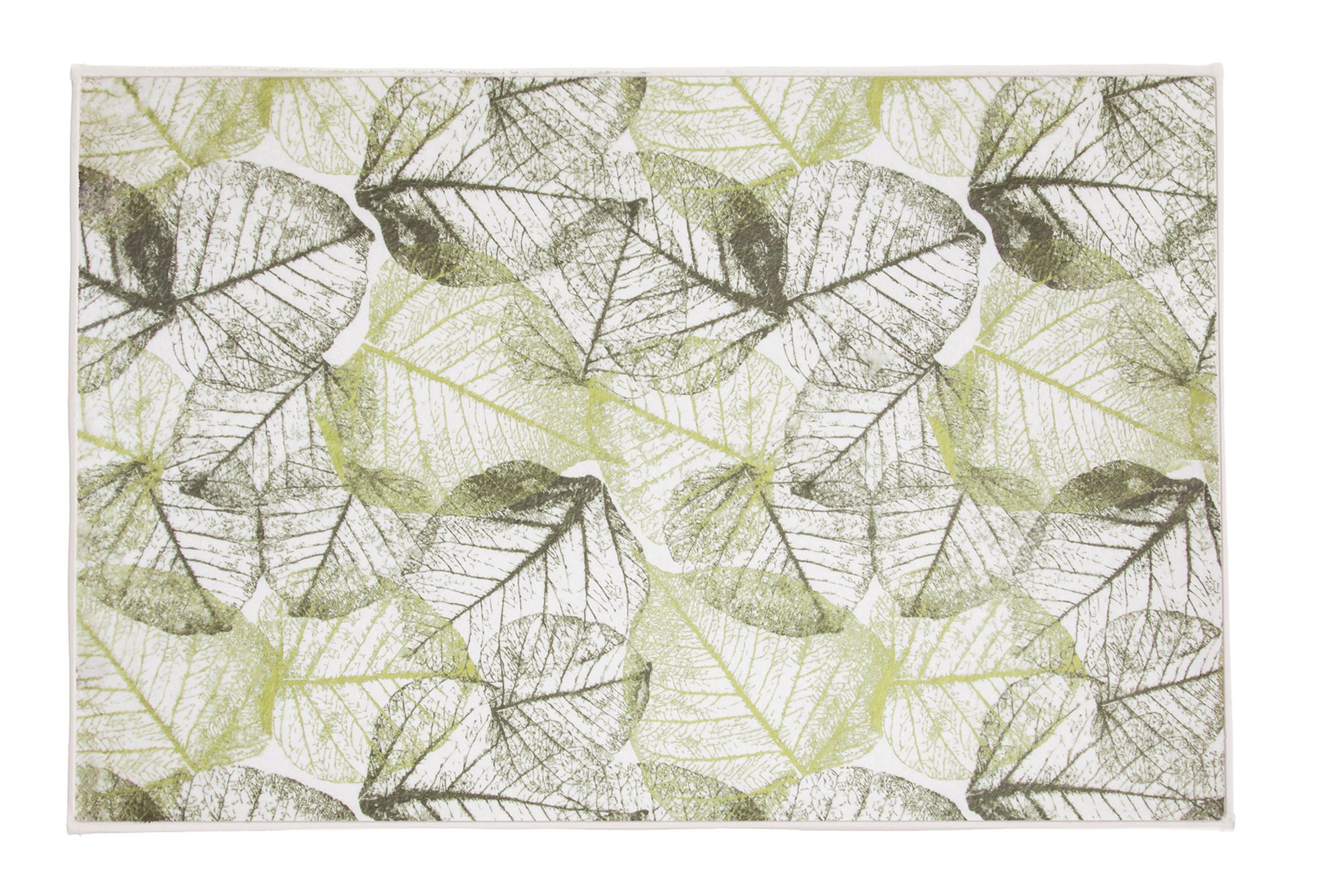 Kleine Wolke Selva alfombrilla para baño 90x60 cm rectangular blanco-verde 9190612519
