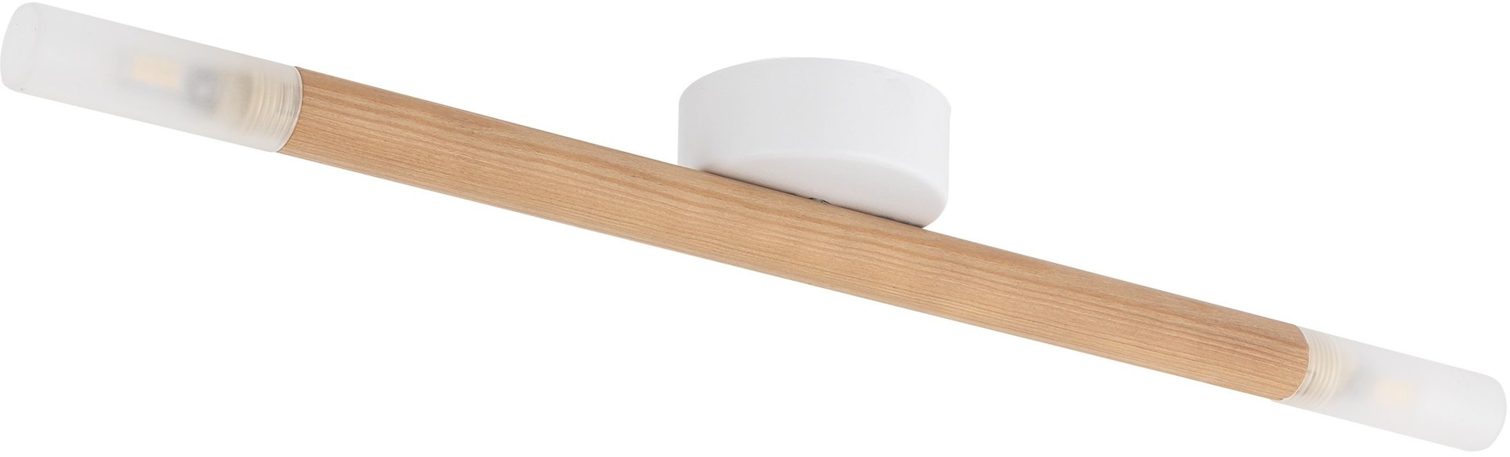 TK Lighting Noble lámpara de pared 2x6 W blanco-madera 4523