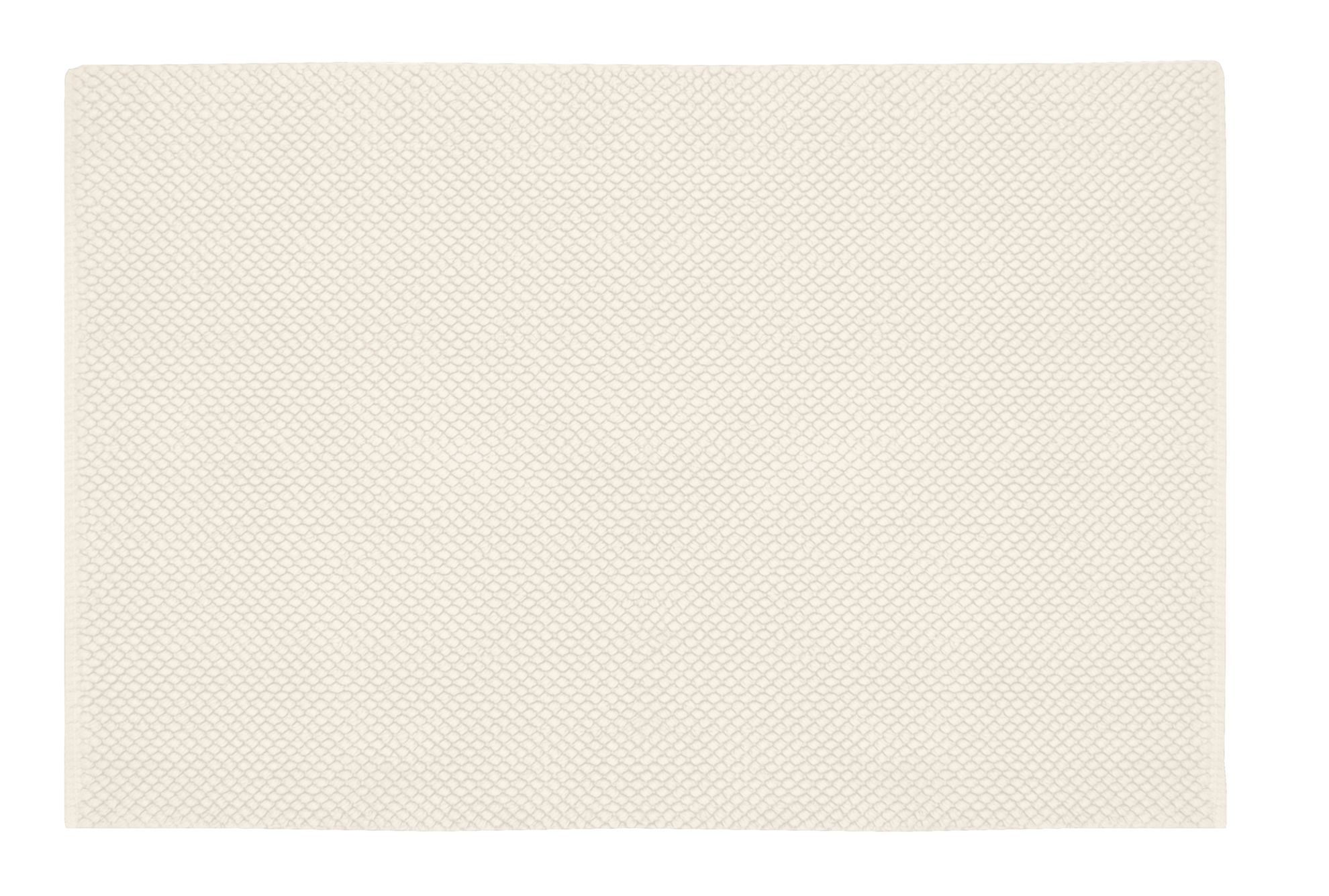 Kleine Wolke Punto alfombrilla para baño 90x60 cm rectangular blanco 9182100519