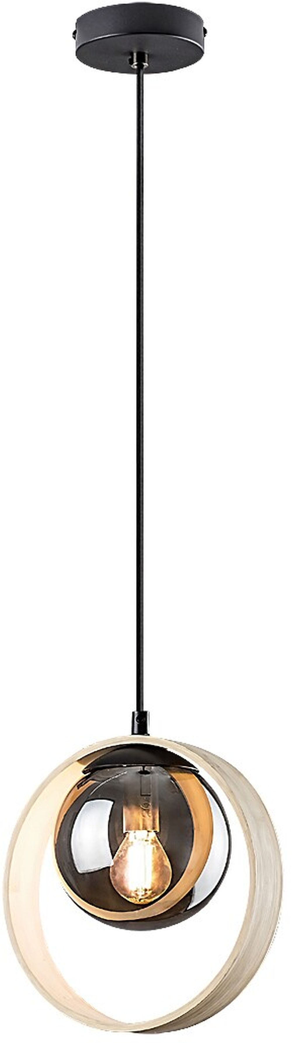 Rabalux Peyton lámpara colgante 1x15 W negro 72061