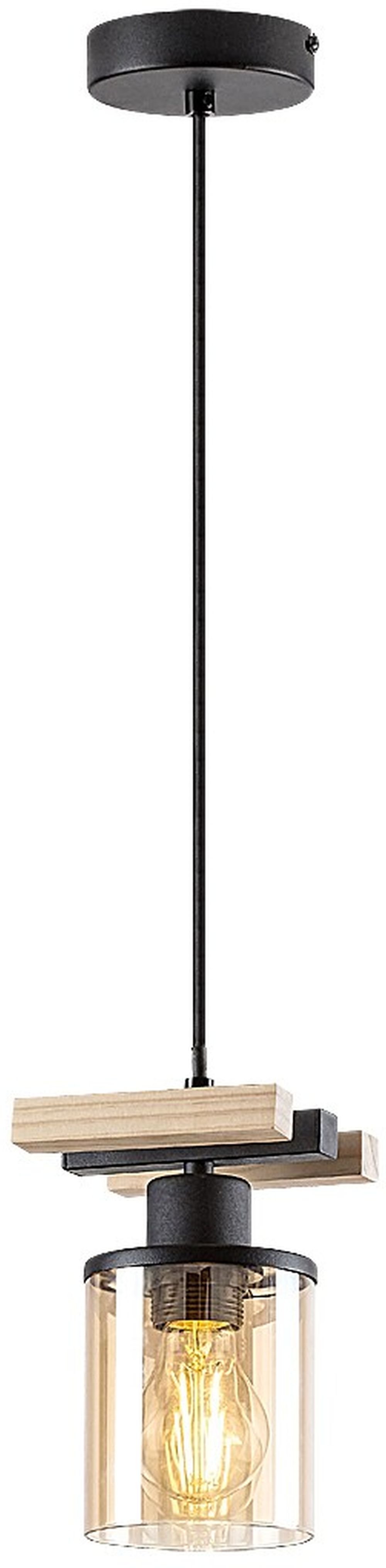 Rabalux Niylah lámpara colgante 1x25 W negro 72081
