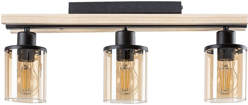 Rabalux Niylah lámpara de techo 3x25 W negro 71083