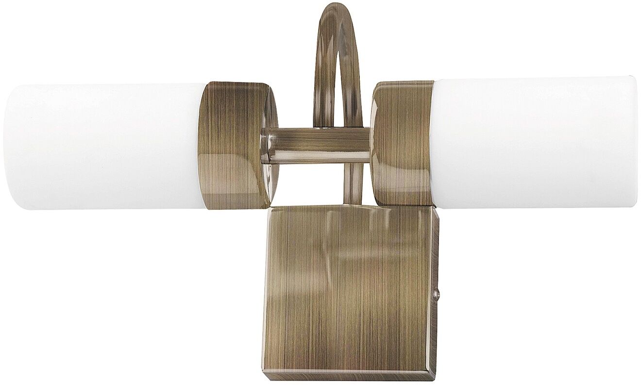 Rabalux Betty lámpara de pared 2x8 W marrón-vidrio opalino 5746