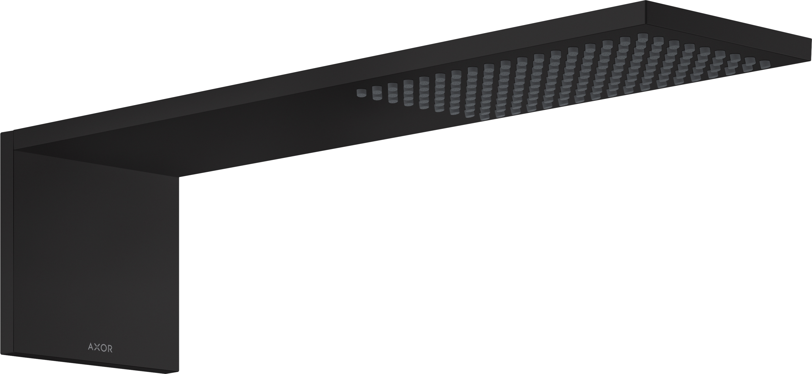 Axor ShowerComposition brazo de ducha con efecto lluvia 42.5x11 cm rectangular negro 12592670